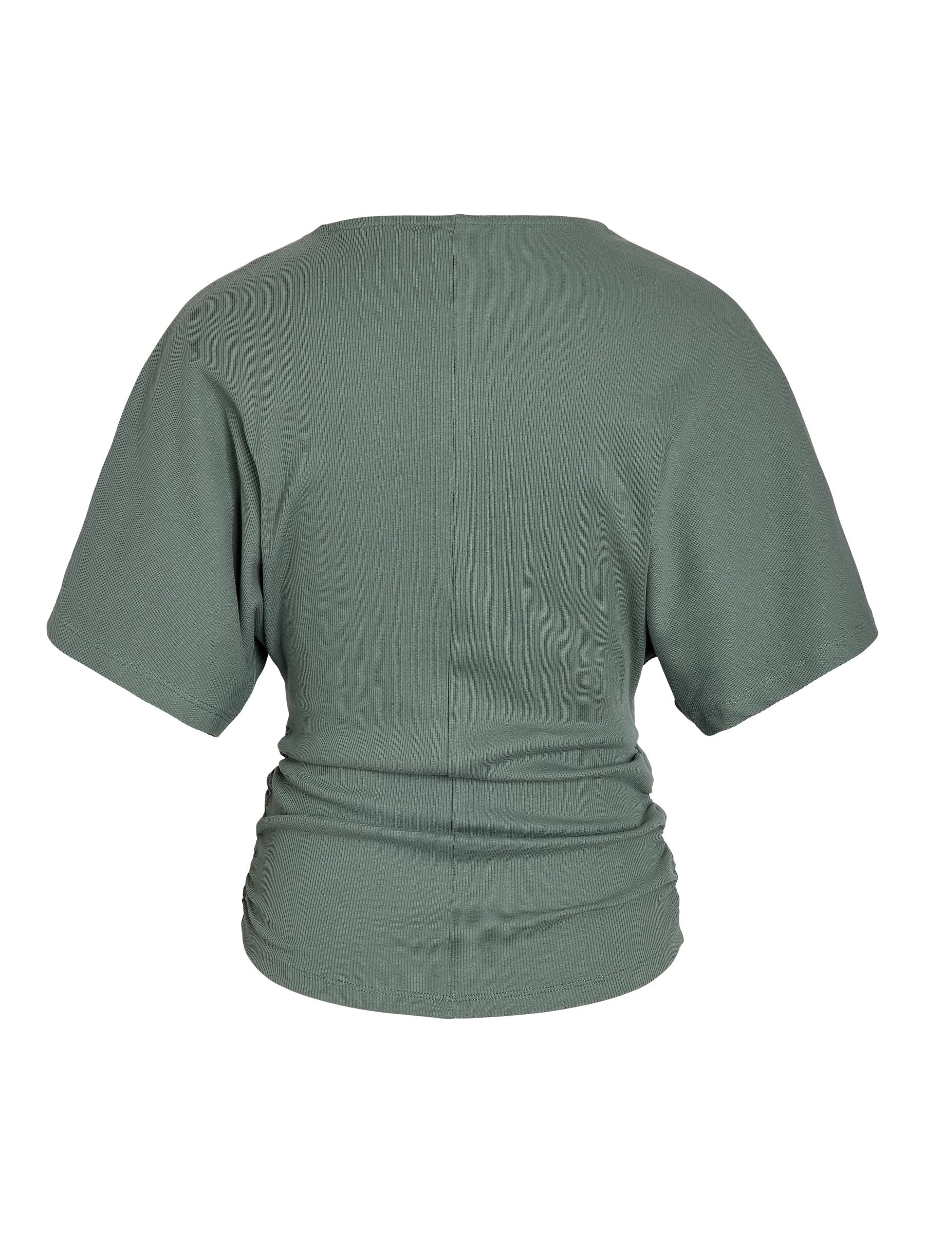 Noisy May Abbi t-shirt coton bio froncé