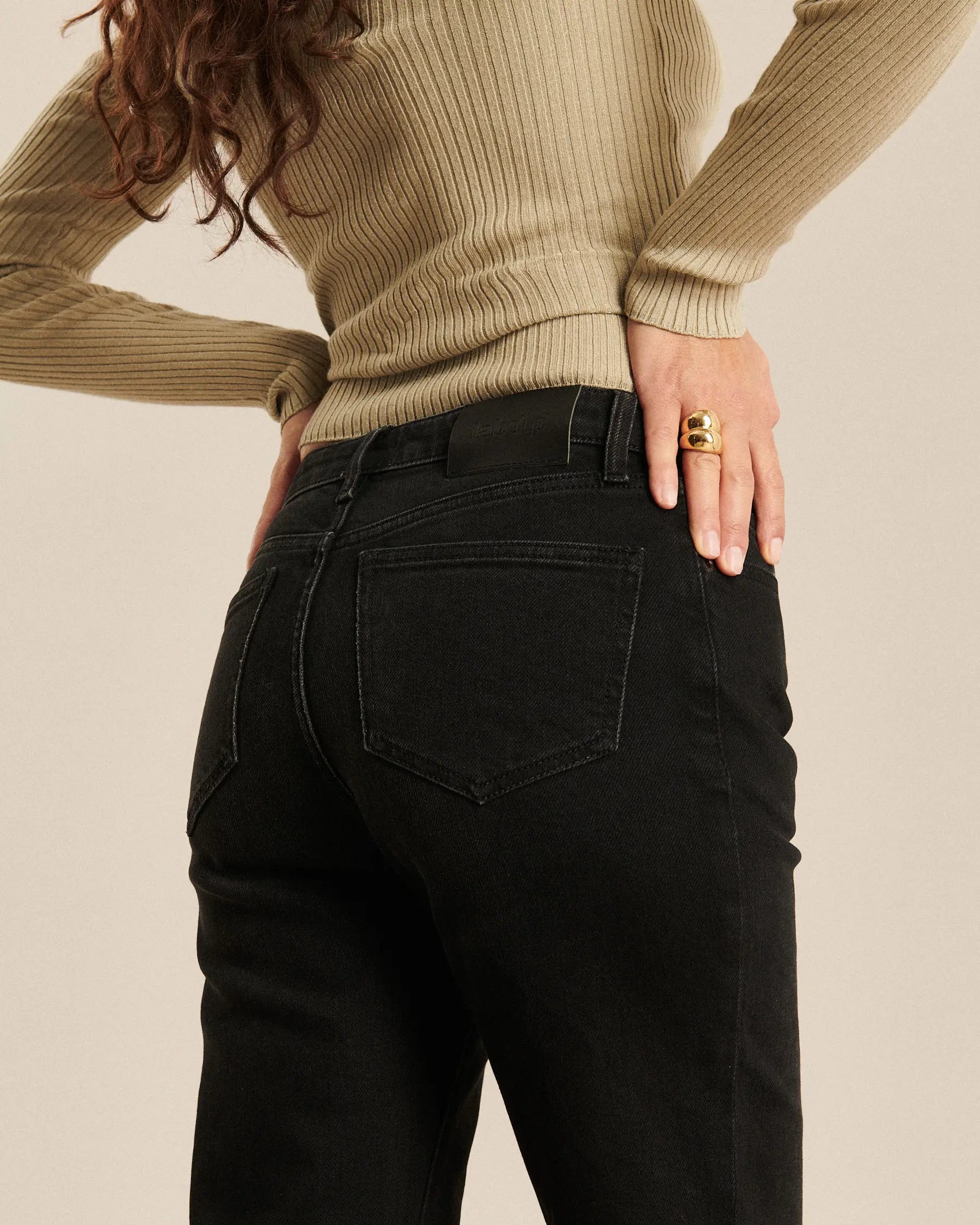 Labdip Nikky Charcoal Black BL 80 jean flare
