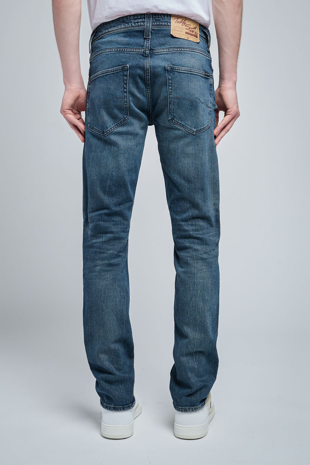 Teddy Smith REG L32 jean droit blue black coton stretch