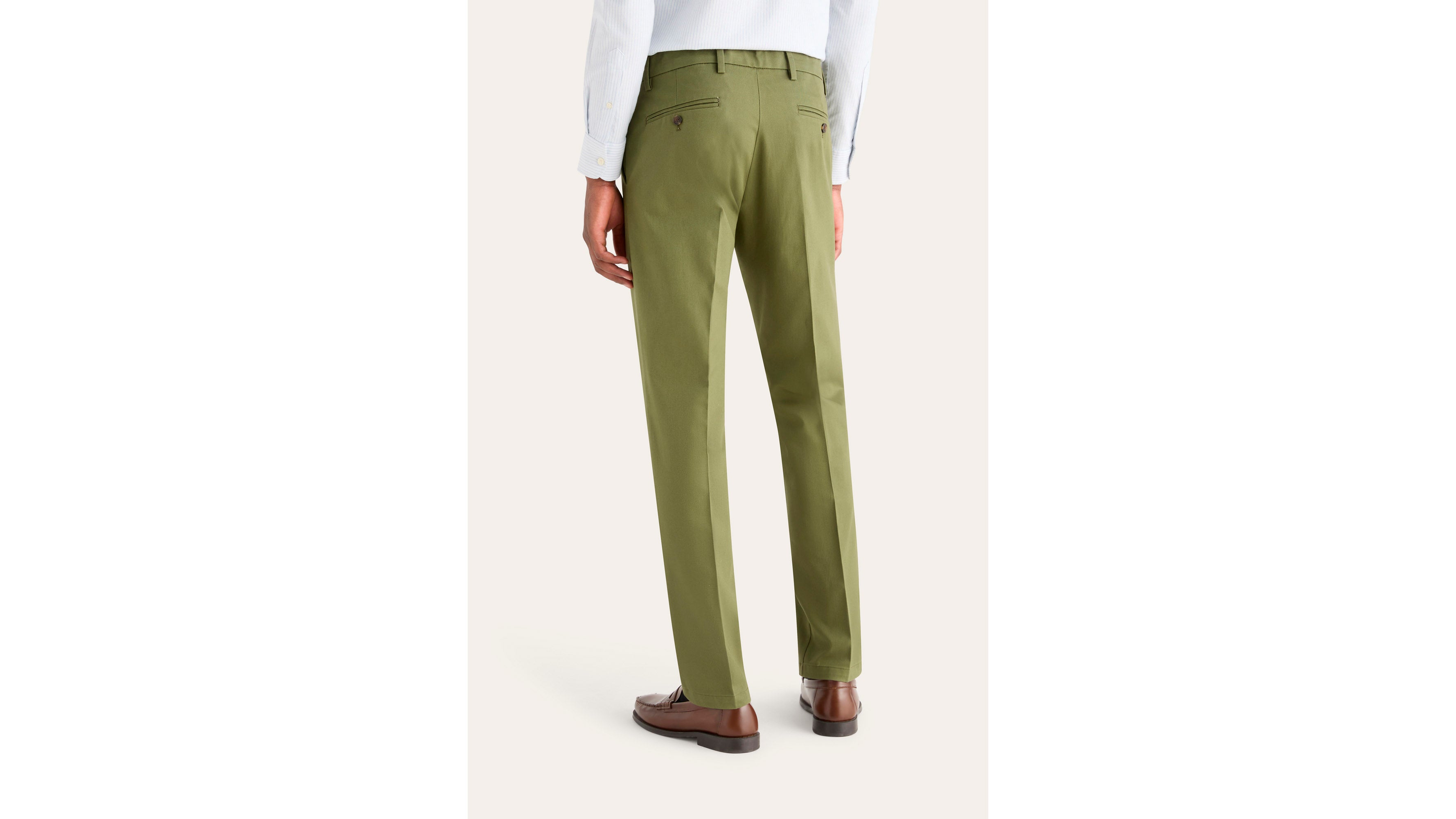 Dockers Signature pantalon homme vert slim anti-taches