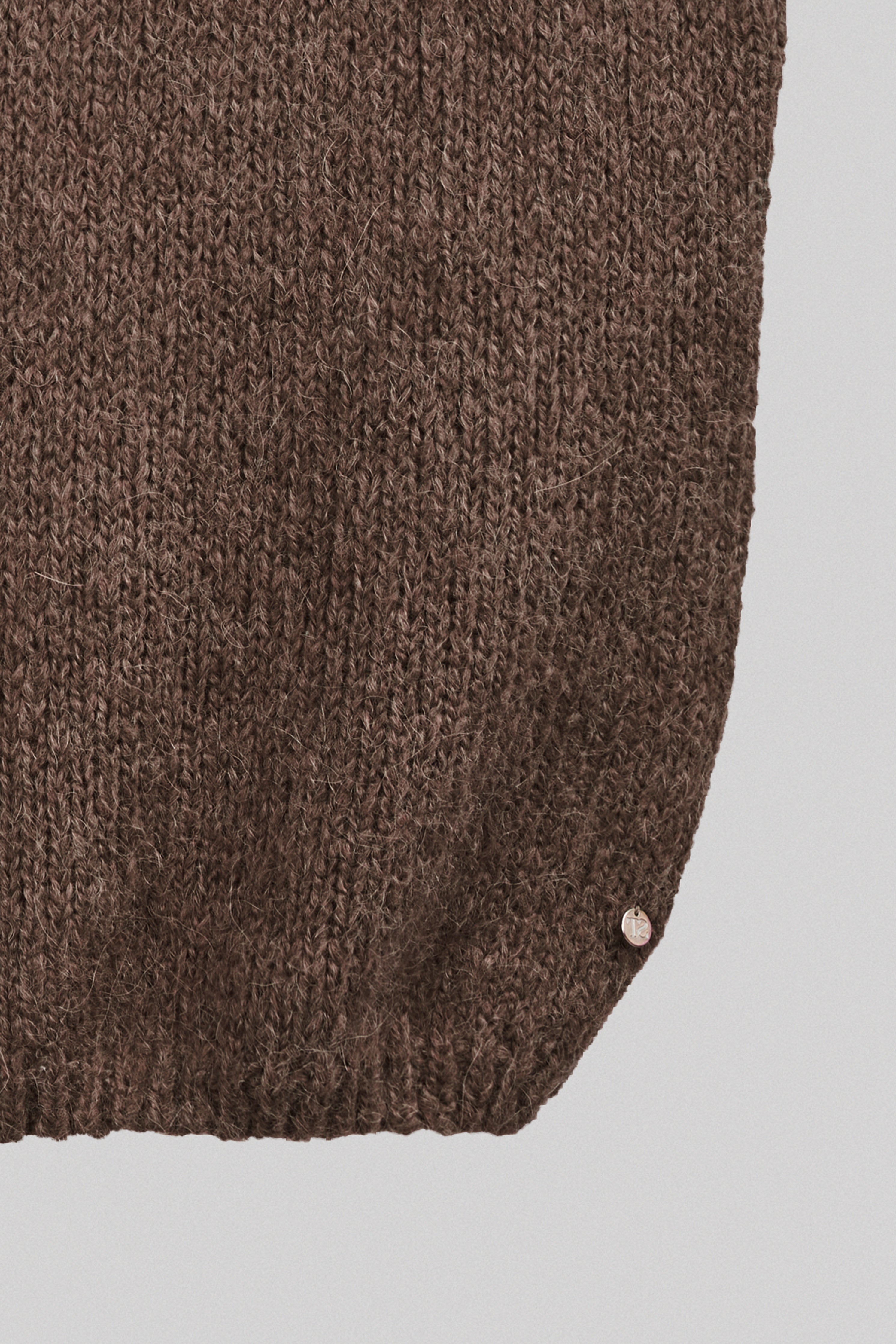Teddy Smith P-Molia pull sans manches chocolat col V