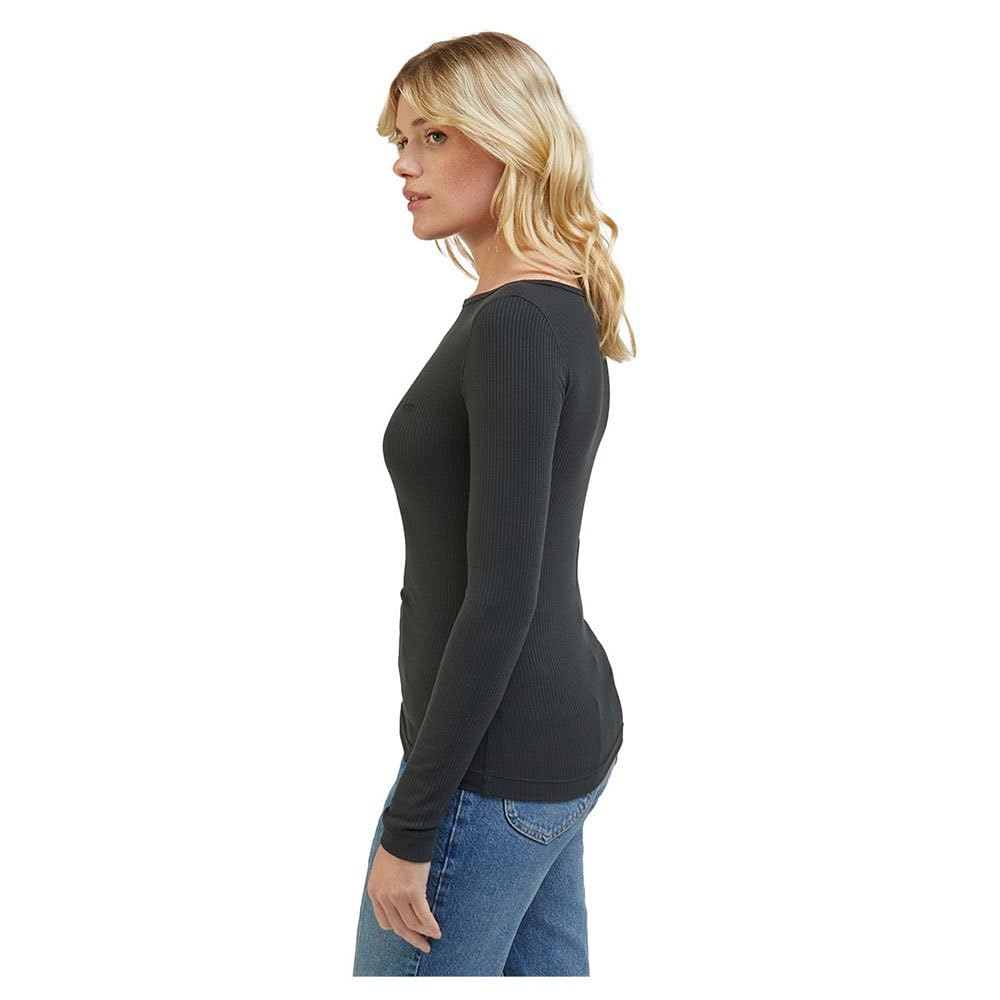 Lee LS Boat Neck Tee Slim Femme manche longue anthracite