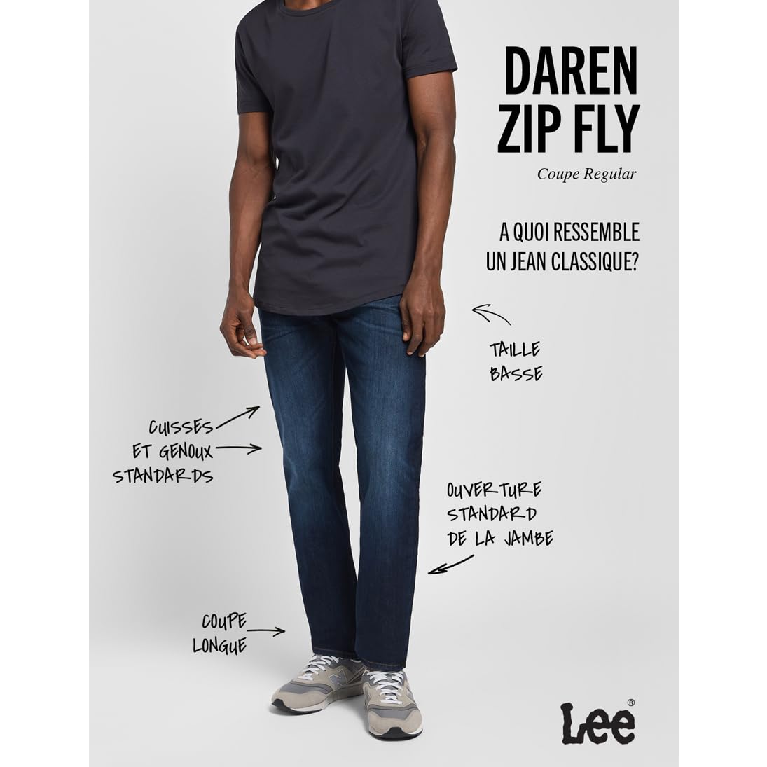 Lee Daren jean homme droit Strong Hand