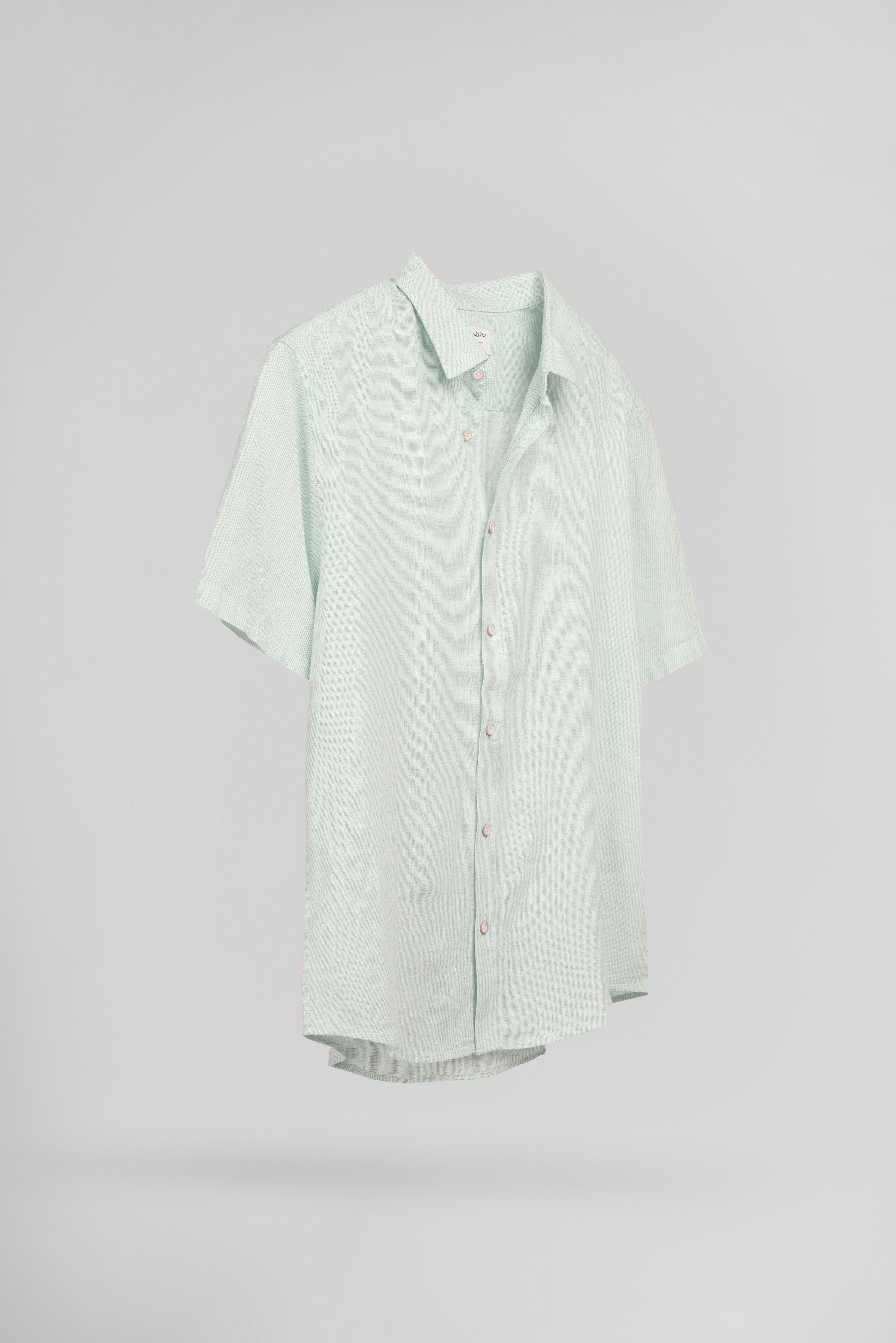 Teddy Smith C-Pietro MC chemise menthol lin coton