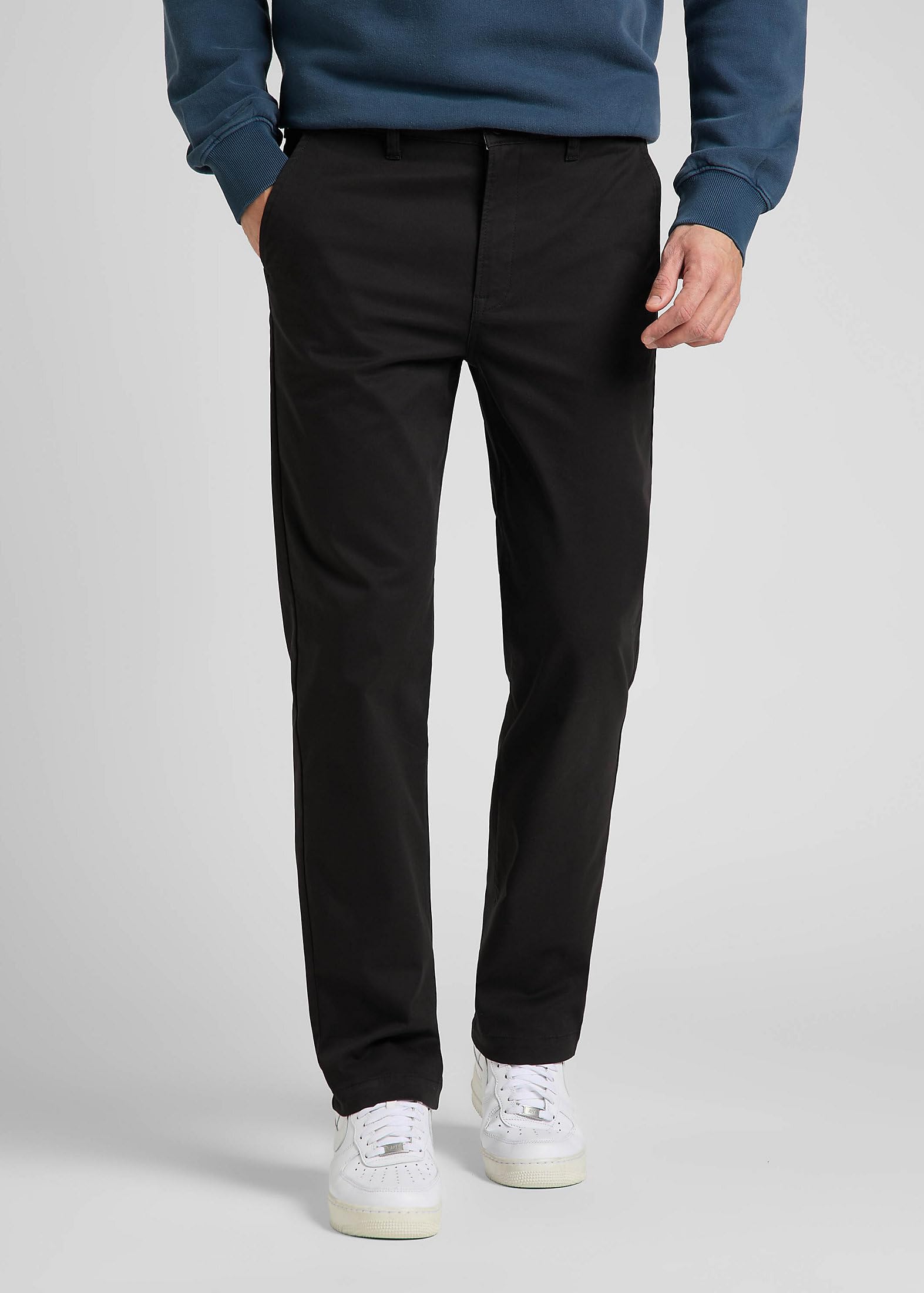 Lee Regular Chino pantalon chino noir coupe droite
