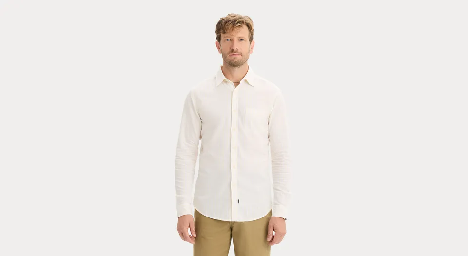 Dockers Icon Button Up chemise slim blanche coton