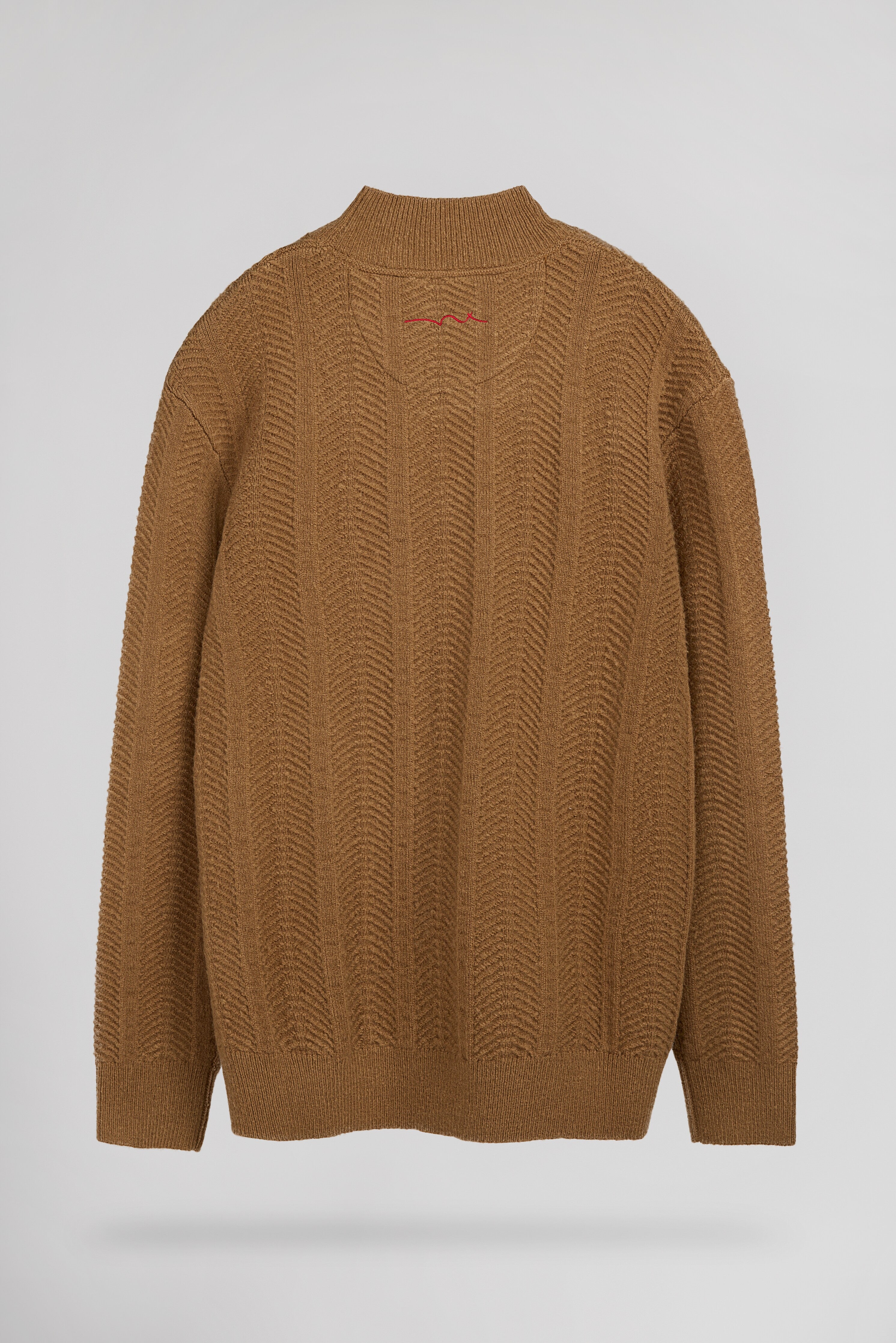 Teddy Smith P-Bacary pull col montant noisette maille