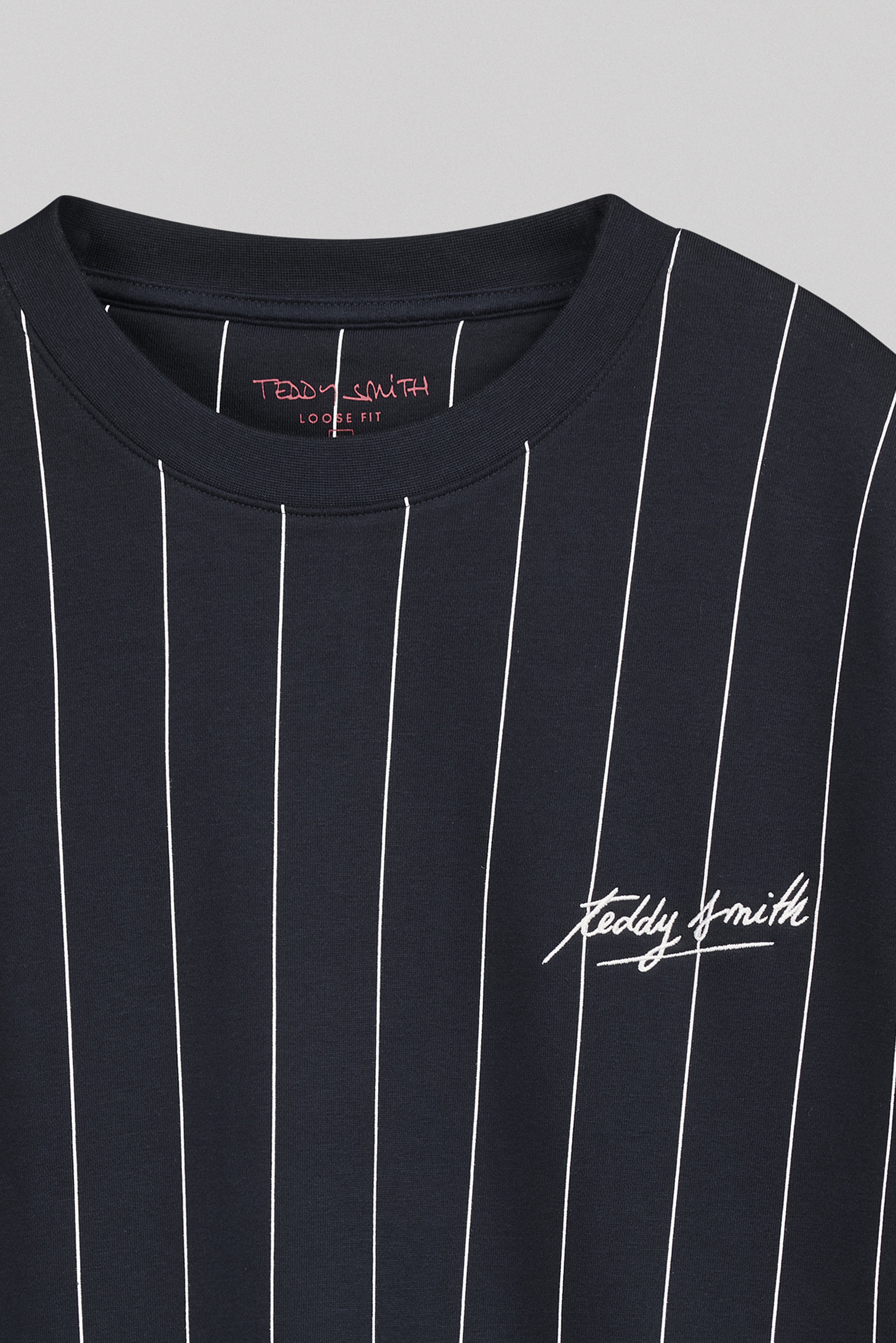 Teddy Smith S-April RC sweat rayé dark navy