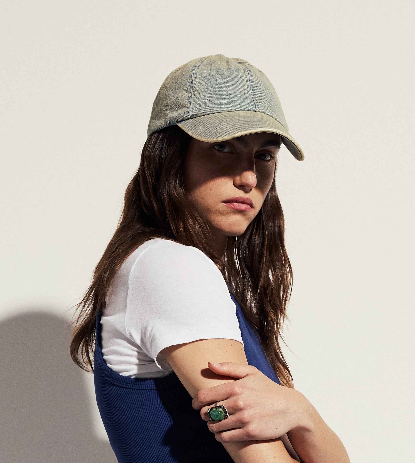 Labdip Abbott casquette denim dirty blue réglable