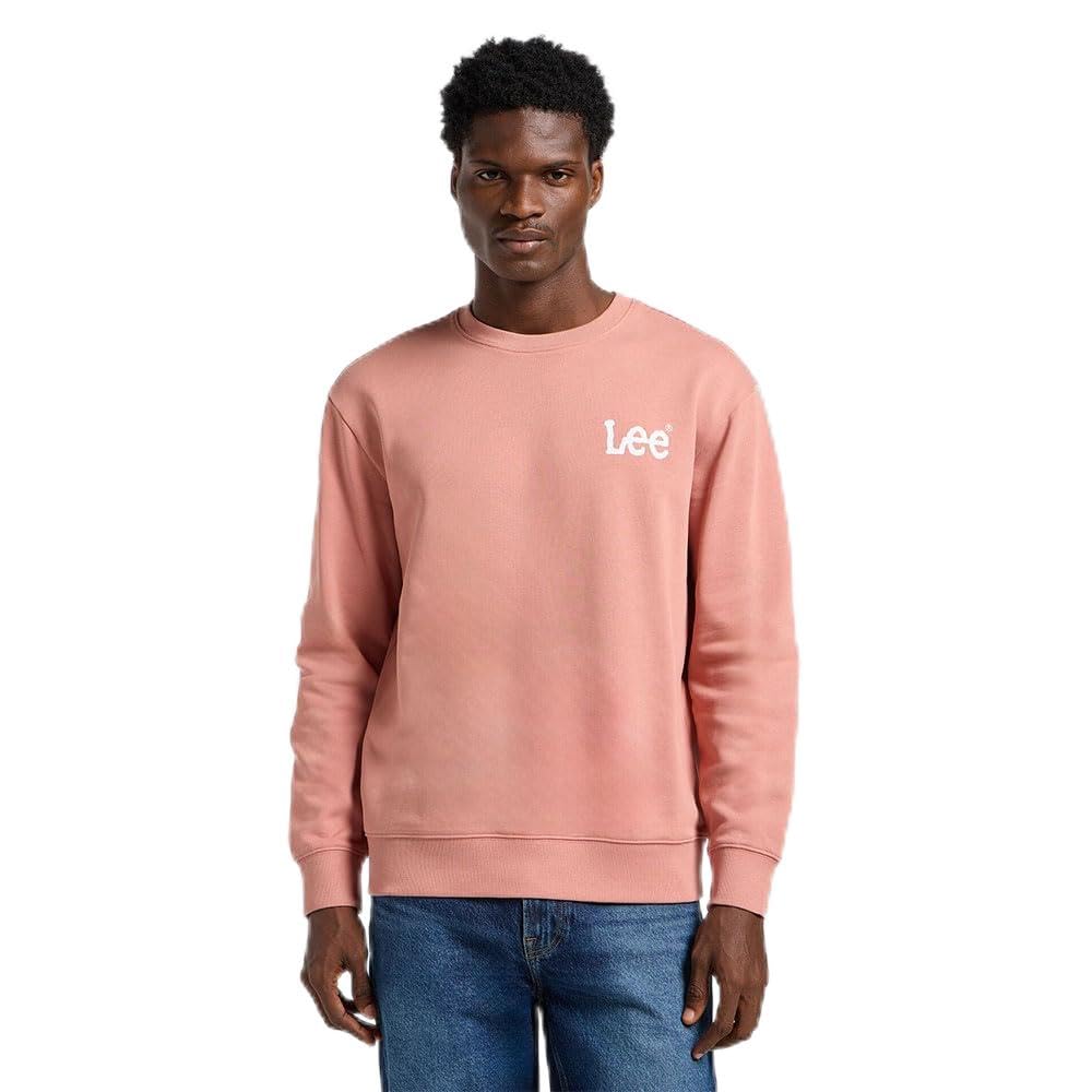 Lee Wobbly SWS Sweat Homme Noir Délavé Taille L