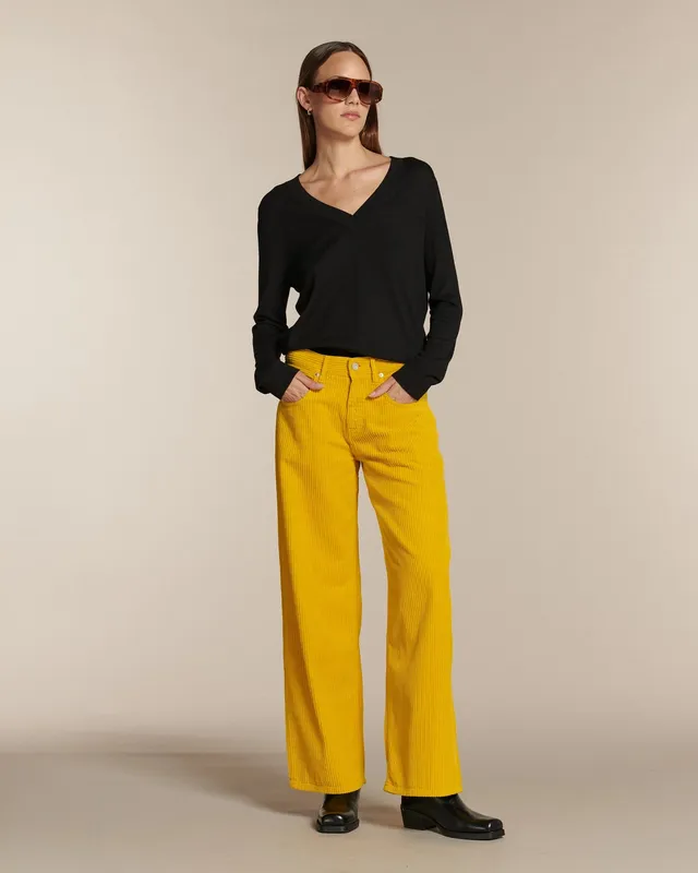 Labdip River Corduroy Dye pantalon velours doré grunge coton