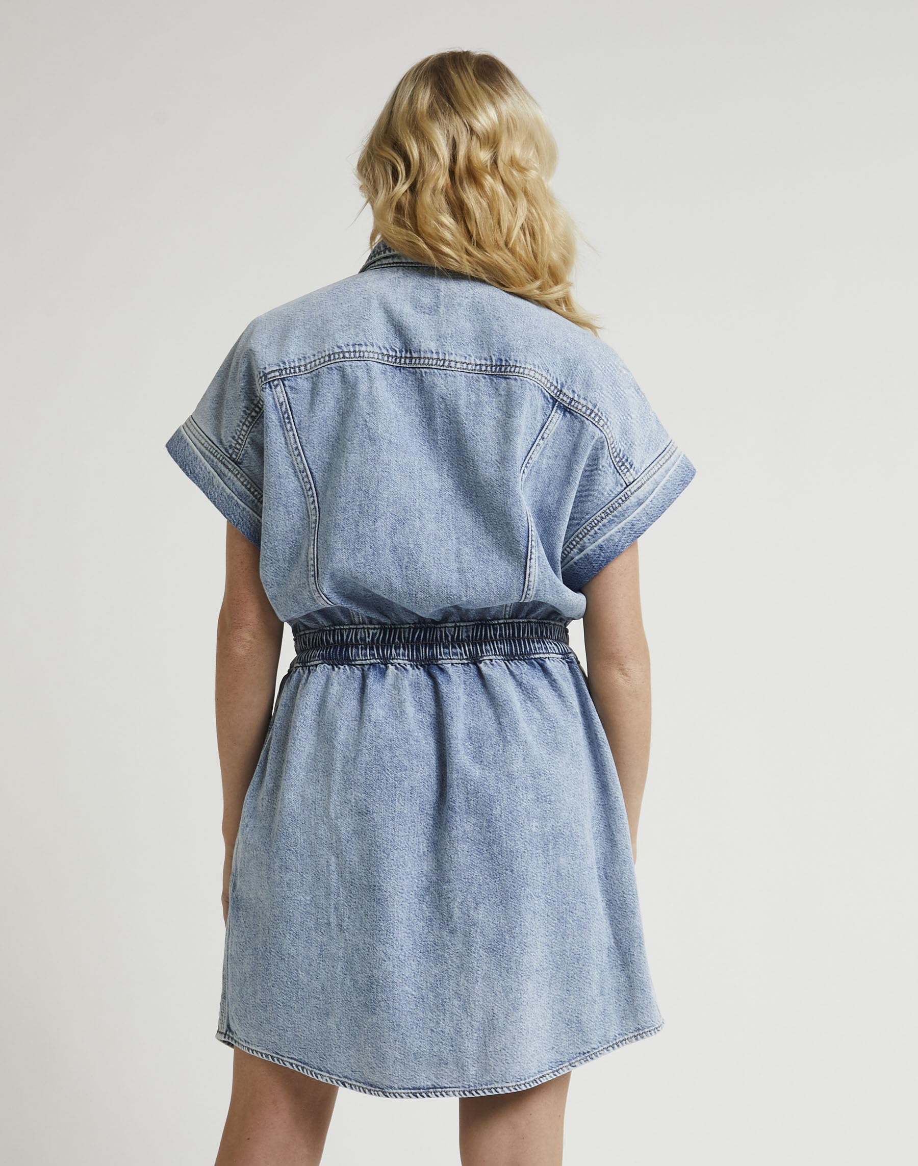 Lee Rider robe chemise denim femme XXL délavée