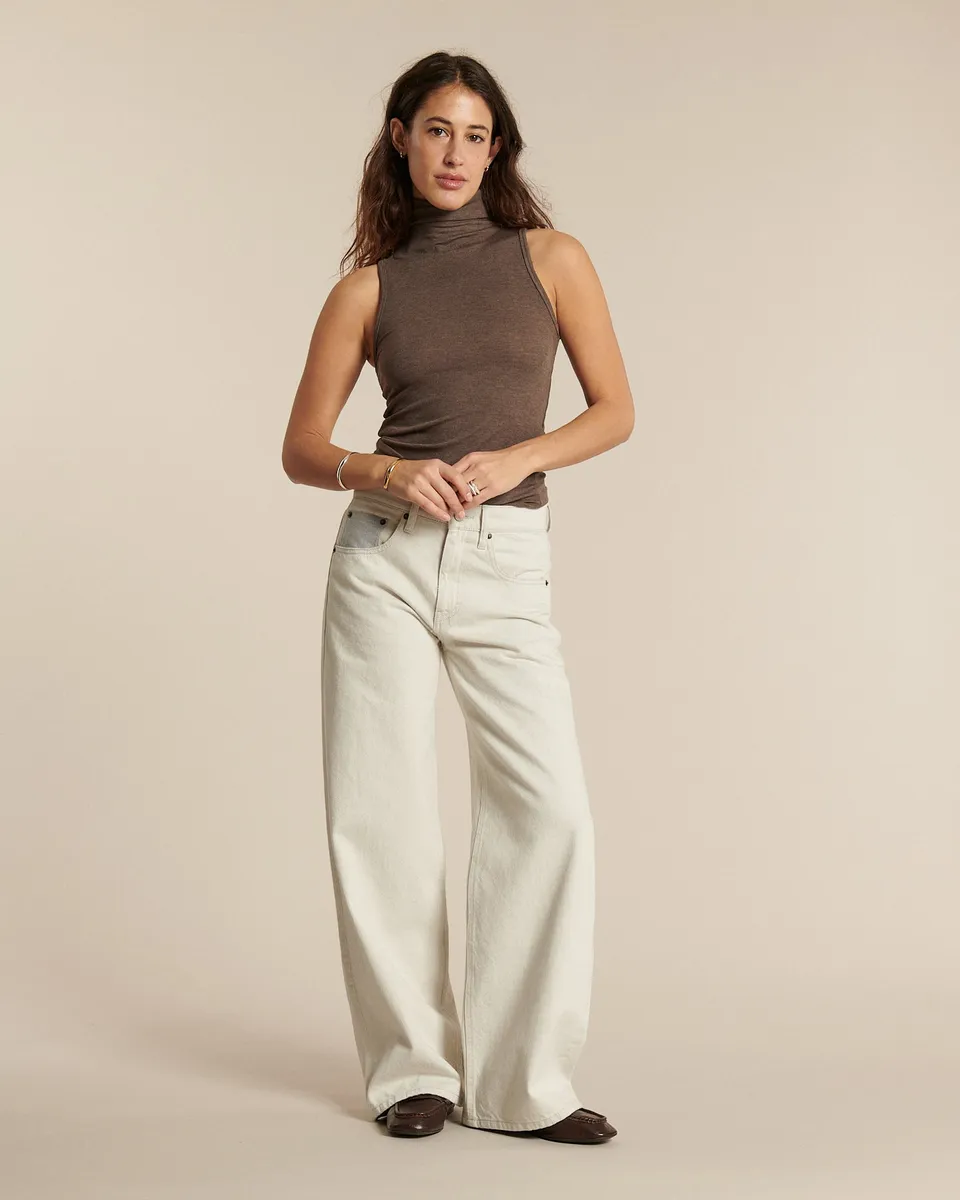 Labdip River Undyed Granit jean large écru 100% coton