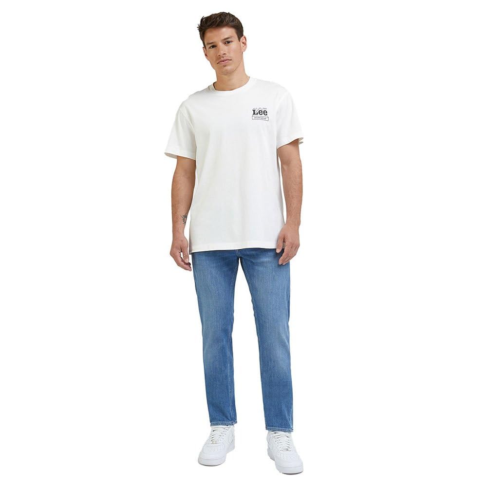 Lee WW Tee t-shirt homme XL écru coton