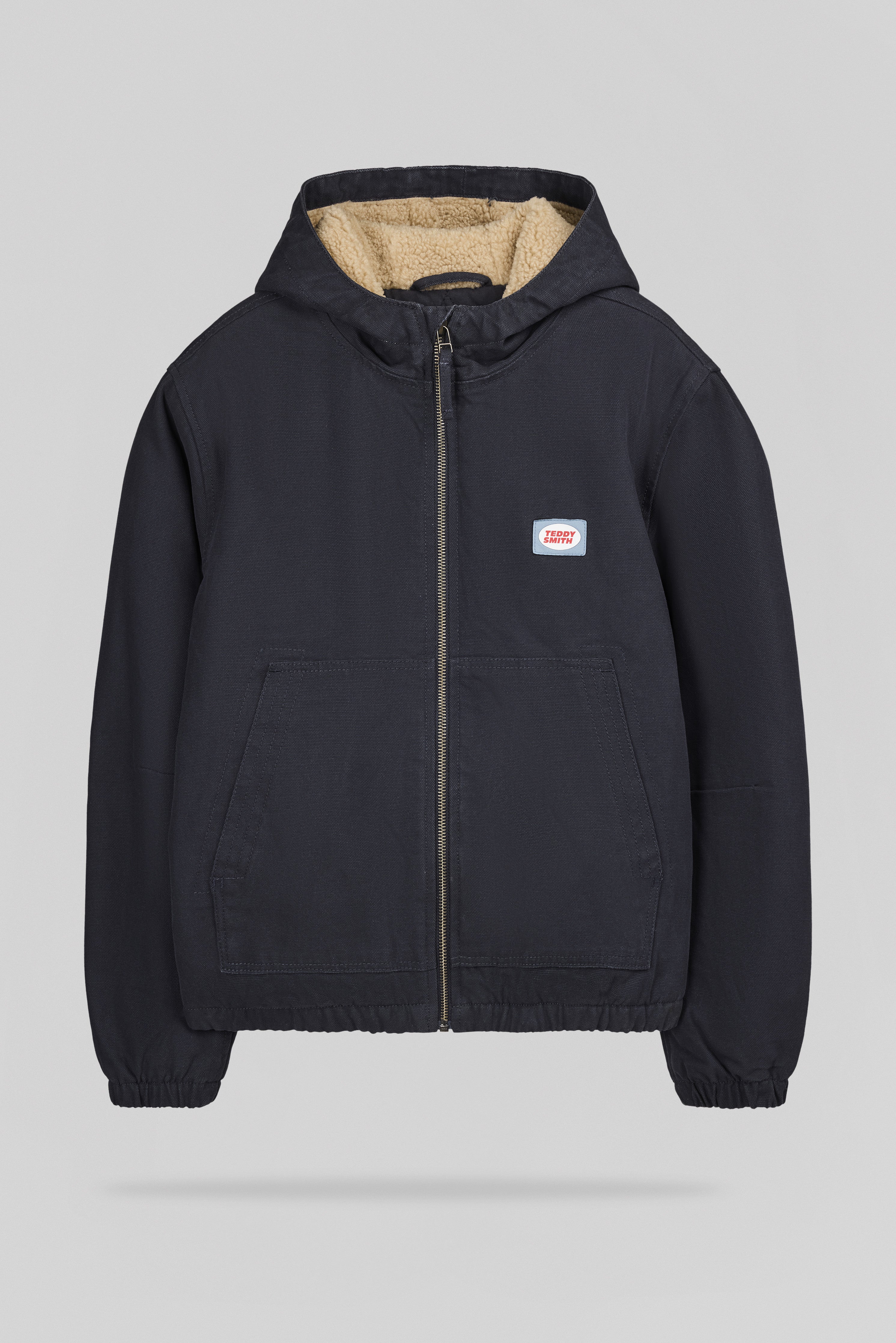 Teddy Smith B-Quentin JR Dark Navy blouson garçon sherpa