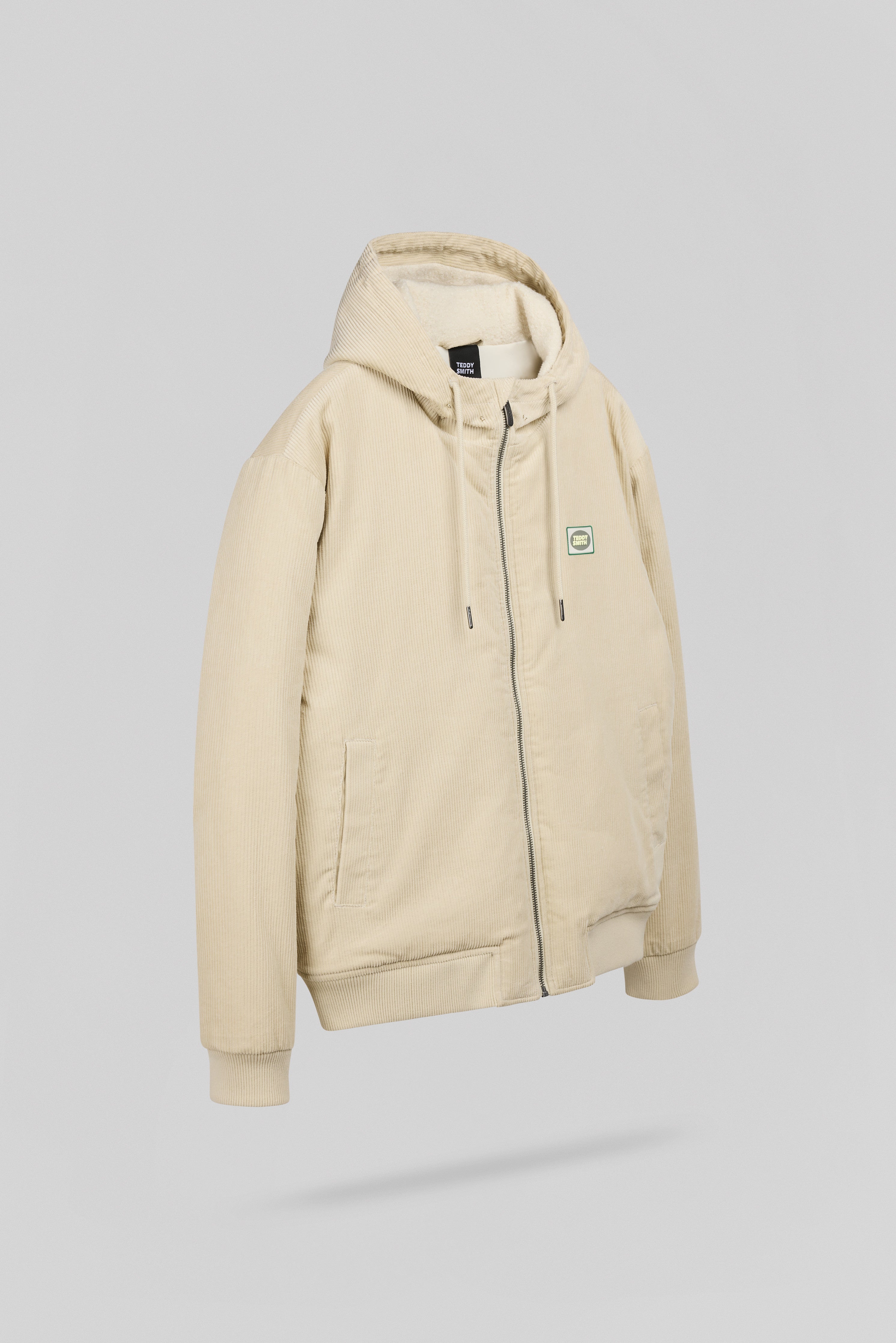 Teddy Smith B-Clement blouson velours beige clair homme