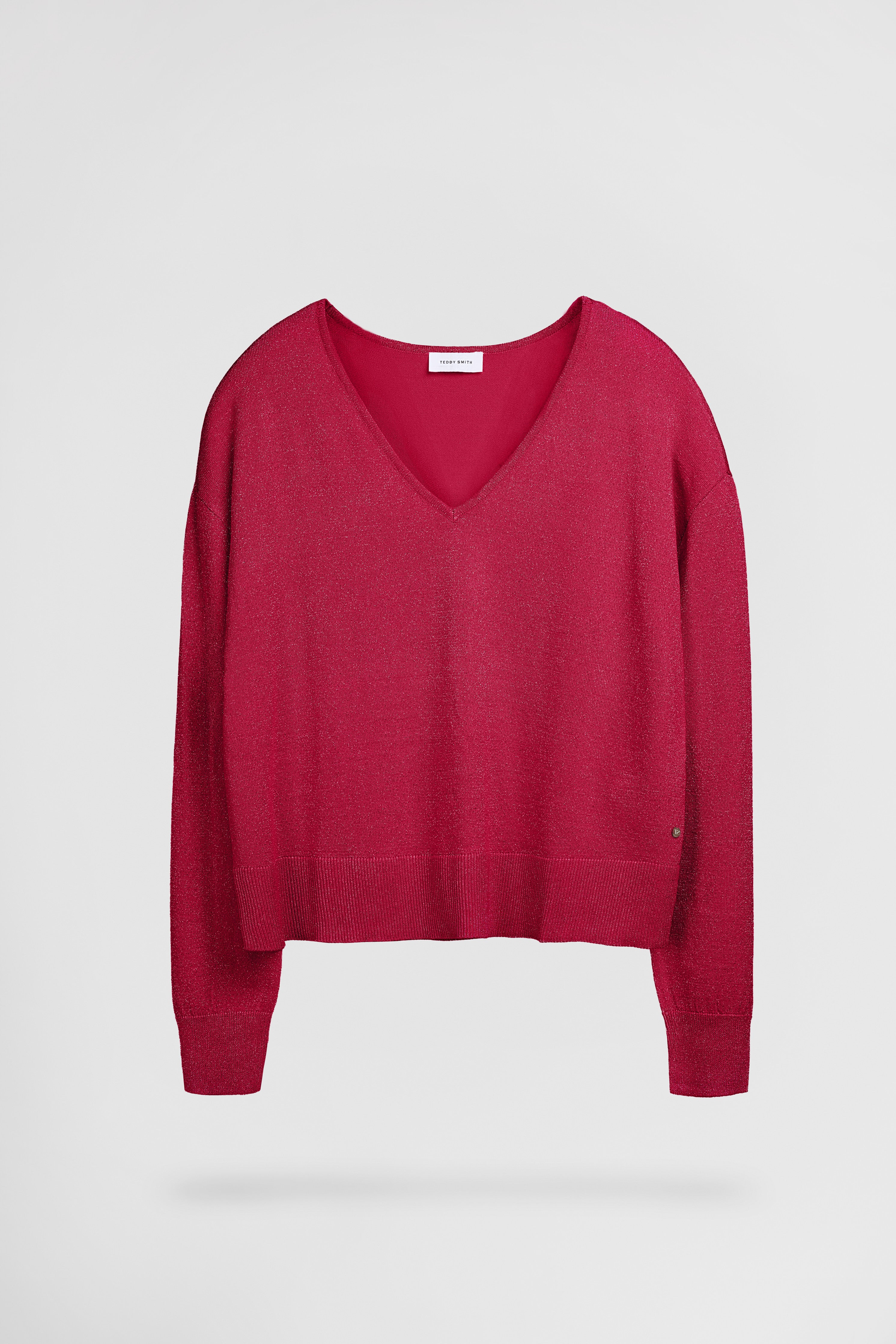 Teddy Smith P-Lizie pull rose fushia femme lurex