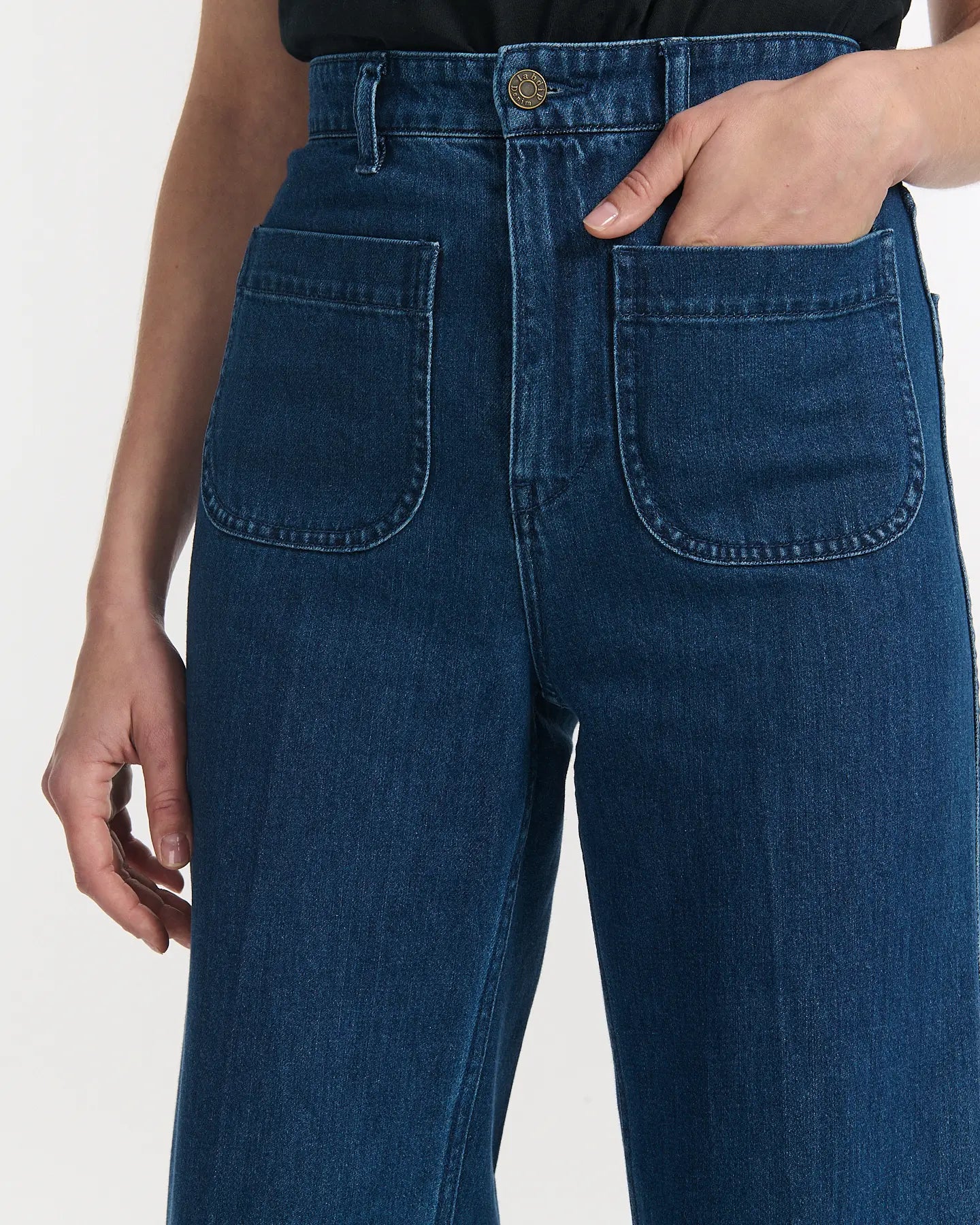 Labdip Samuel IN 50 jean taille haute dark blue