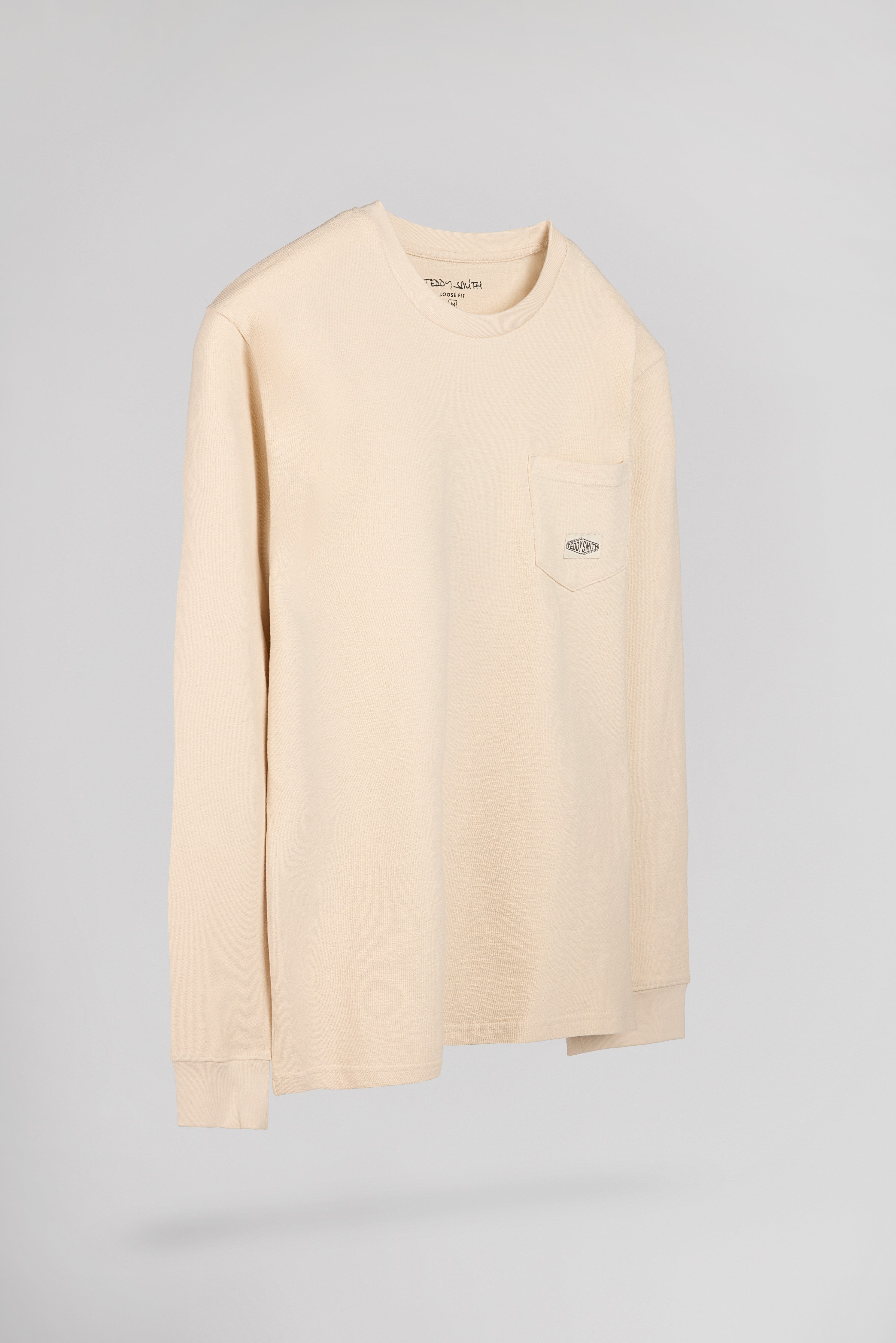 Teddy Smith T-Jameson ML t-shirt manches longues crème
