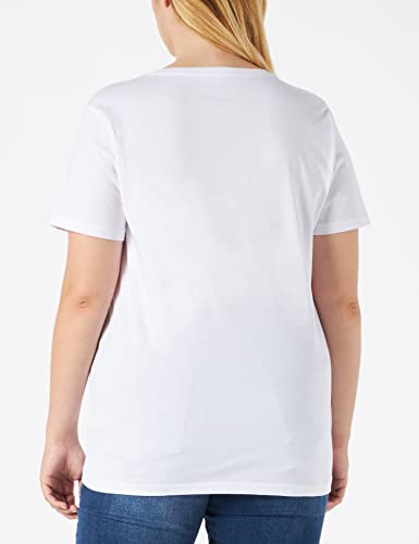 Lee Logo Tee t-shirt droit blanc logo imprimé