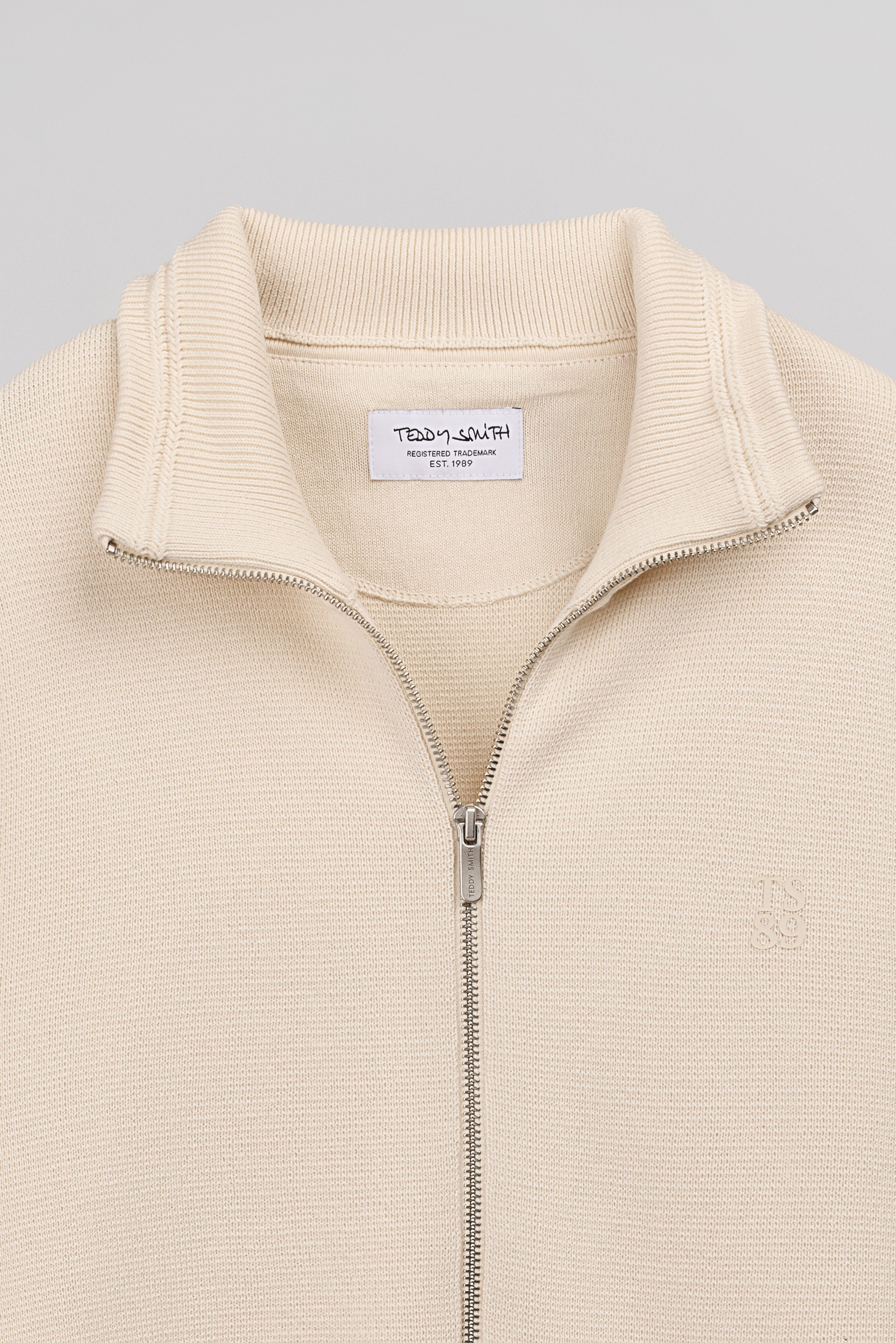 Teddy Smith G-Ettore 2 gilet homme écru maille coton