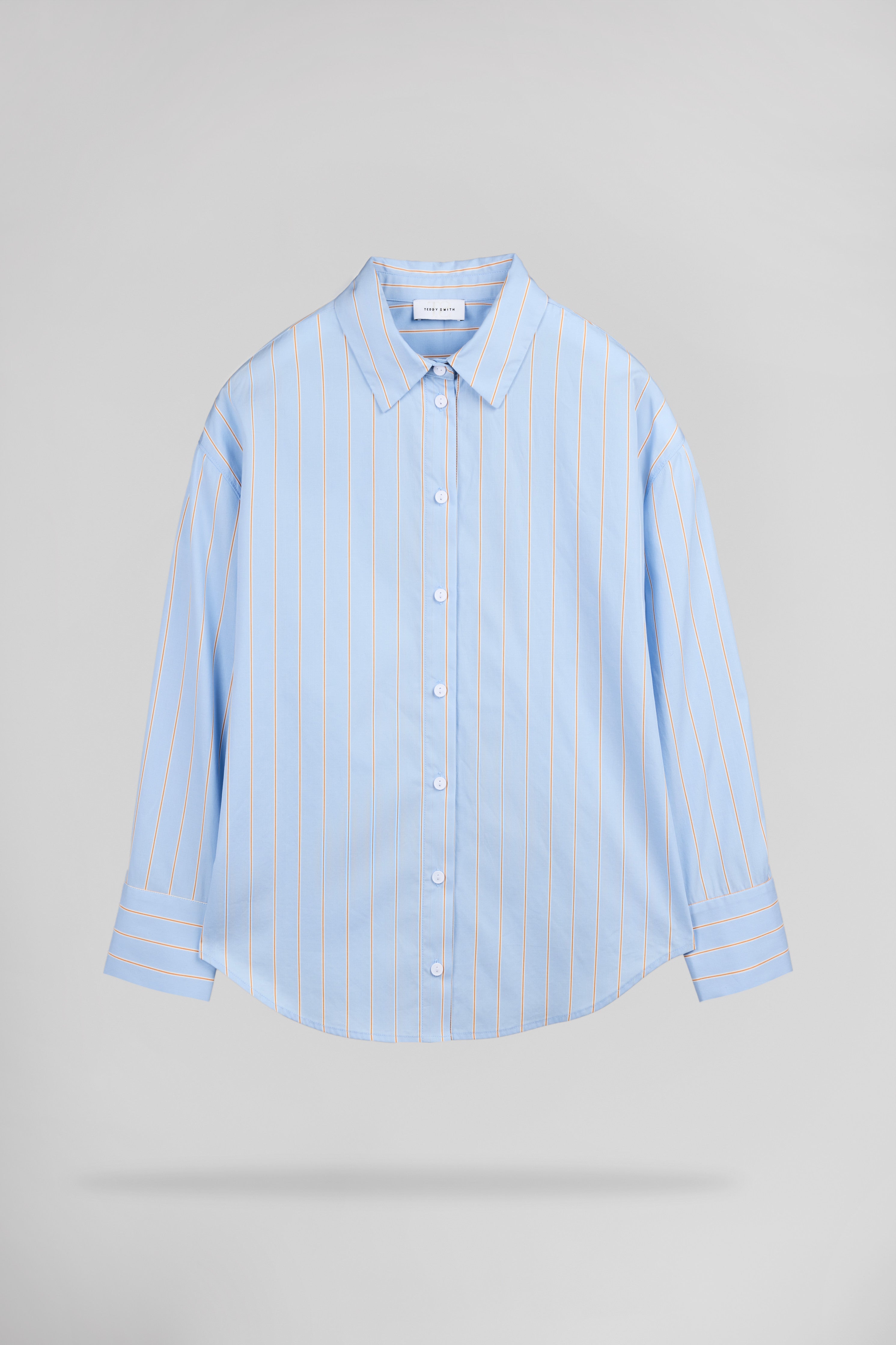 Teddy Smith C-Charlina chemise rayée bleu ciel femme