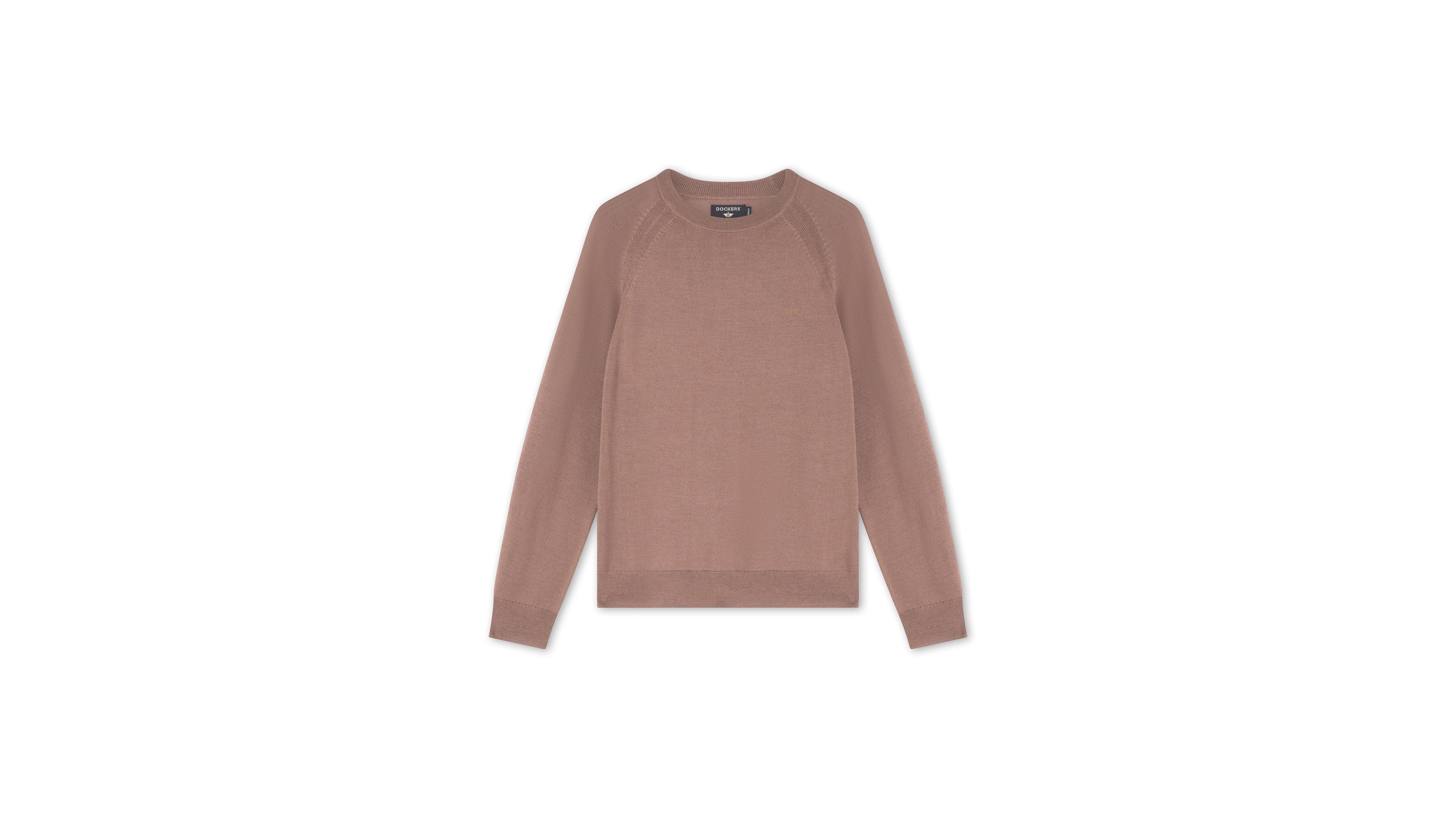 Dockers Regular Fit Crewneck pull marron col rond