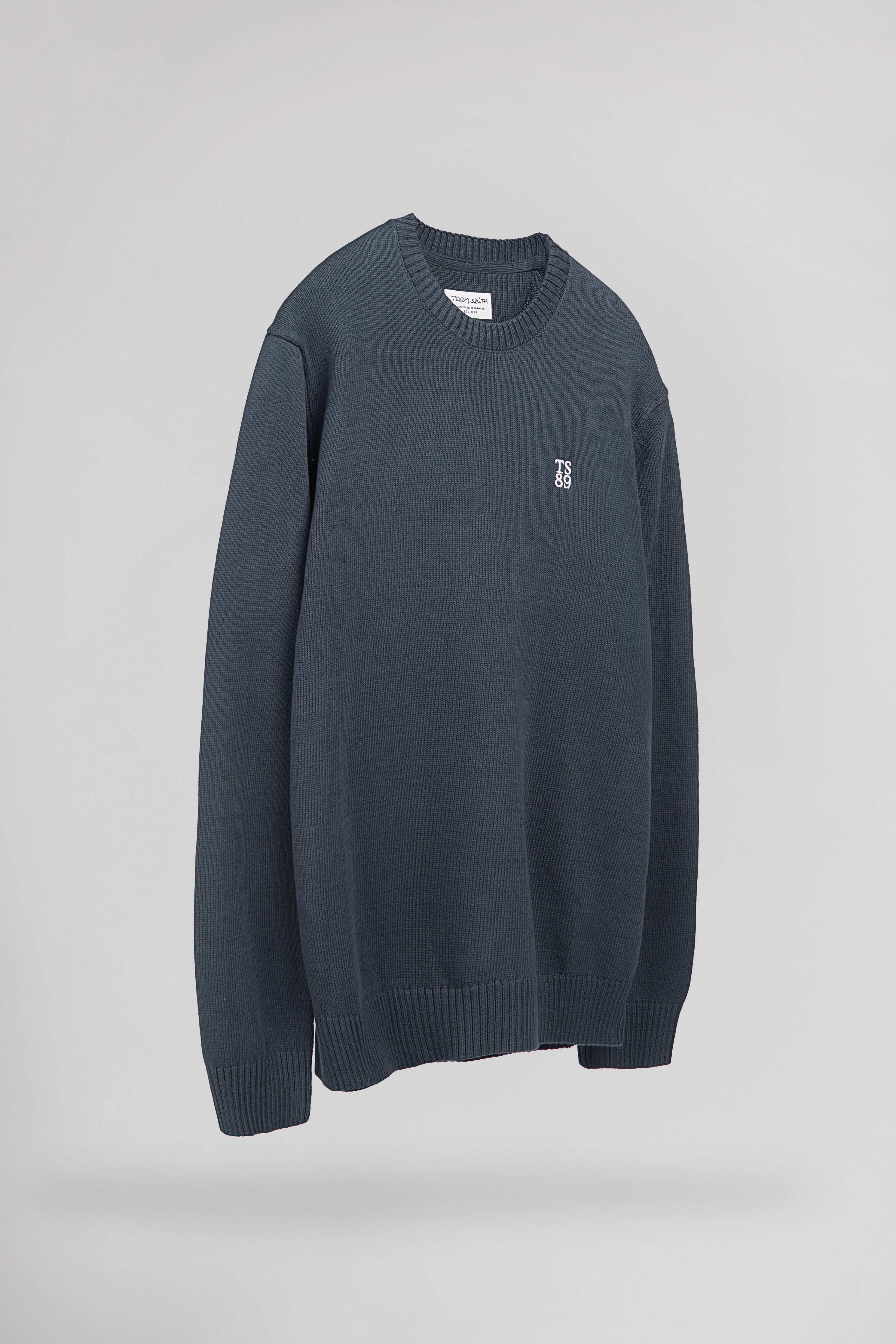 Teddy Smith P-Jimmy pull gris météore col rond