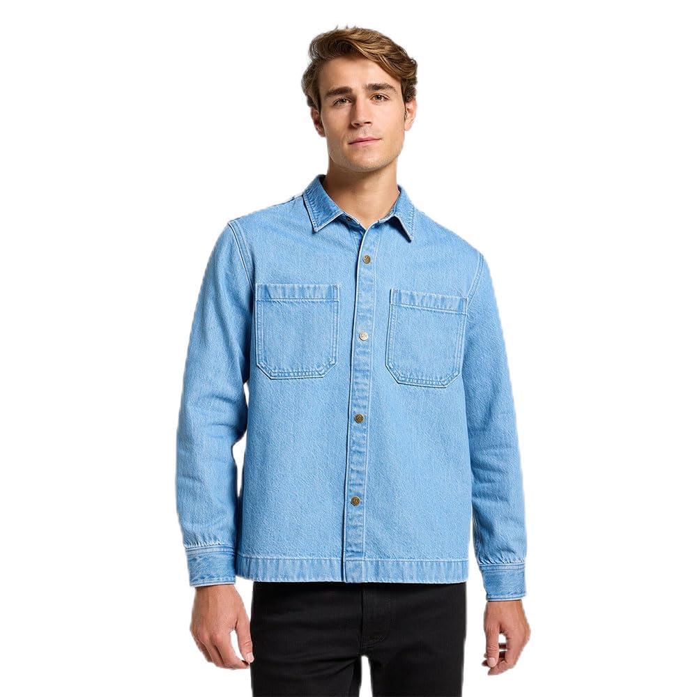 Lee 2 Pkt Overshirt surchemise homme Cappuccino