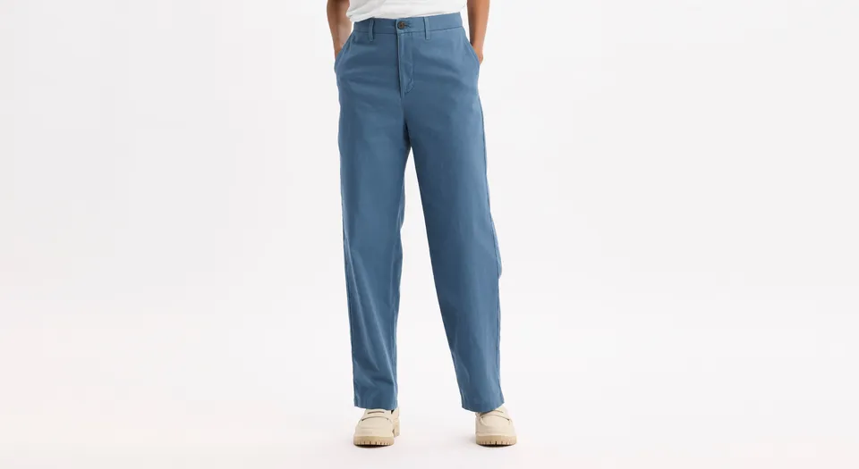 Dockers Blake High Straight chino bleu femme