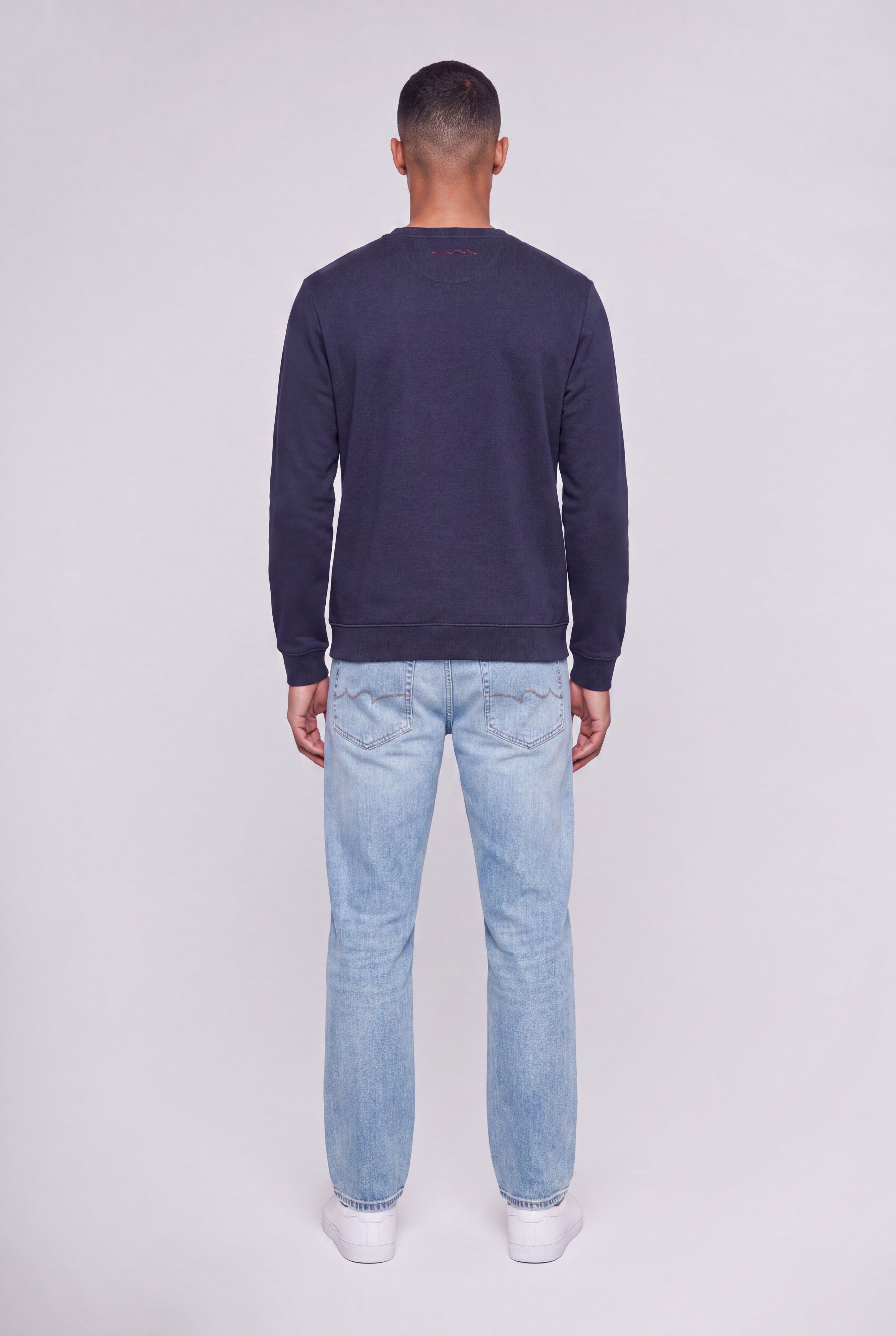 Teddy Smith S-Nark RC sweat total navy molleton coton