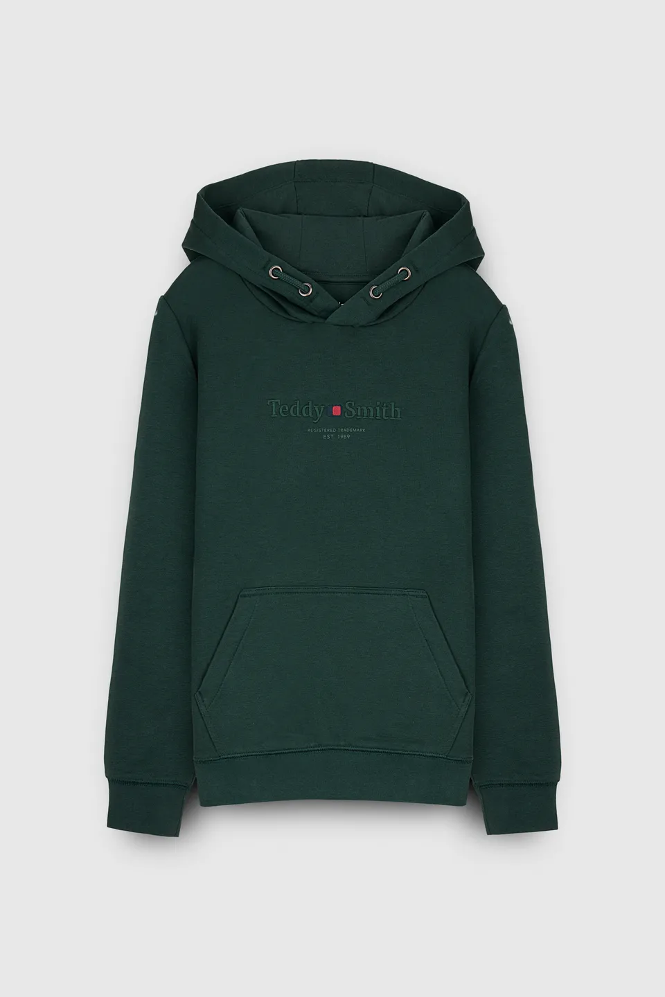 Teddy Smith S-Jim Hoody JR sweat capuche vert scarabe garcon