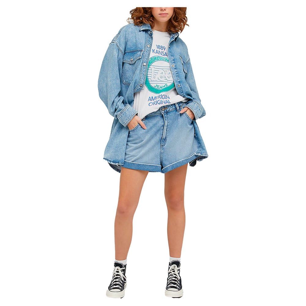 Lee Western surchemise femme bleu givré denim