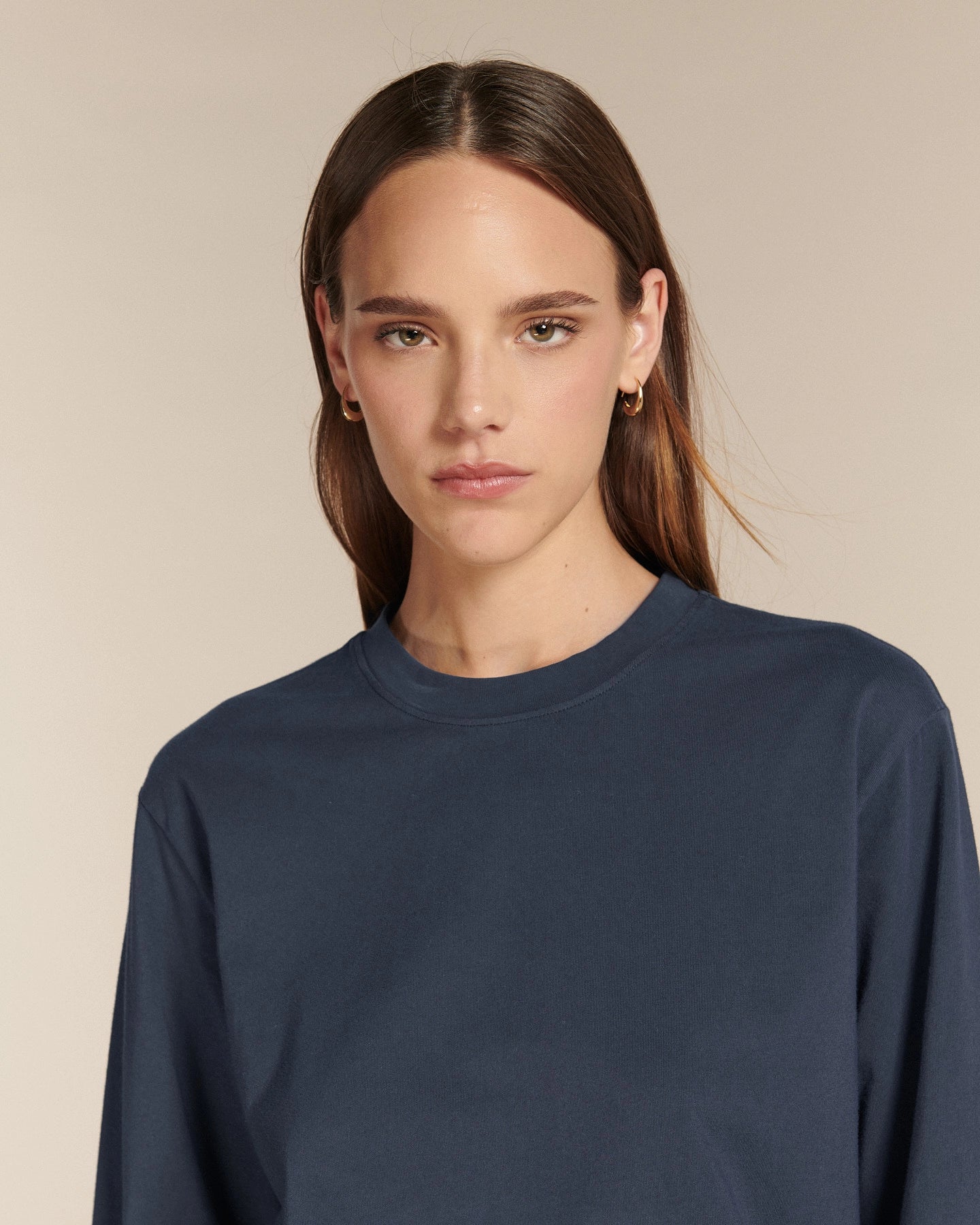 Labdip Cary Navy t-shirt manches longues coton