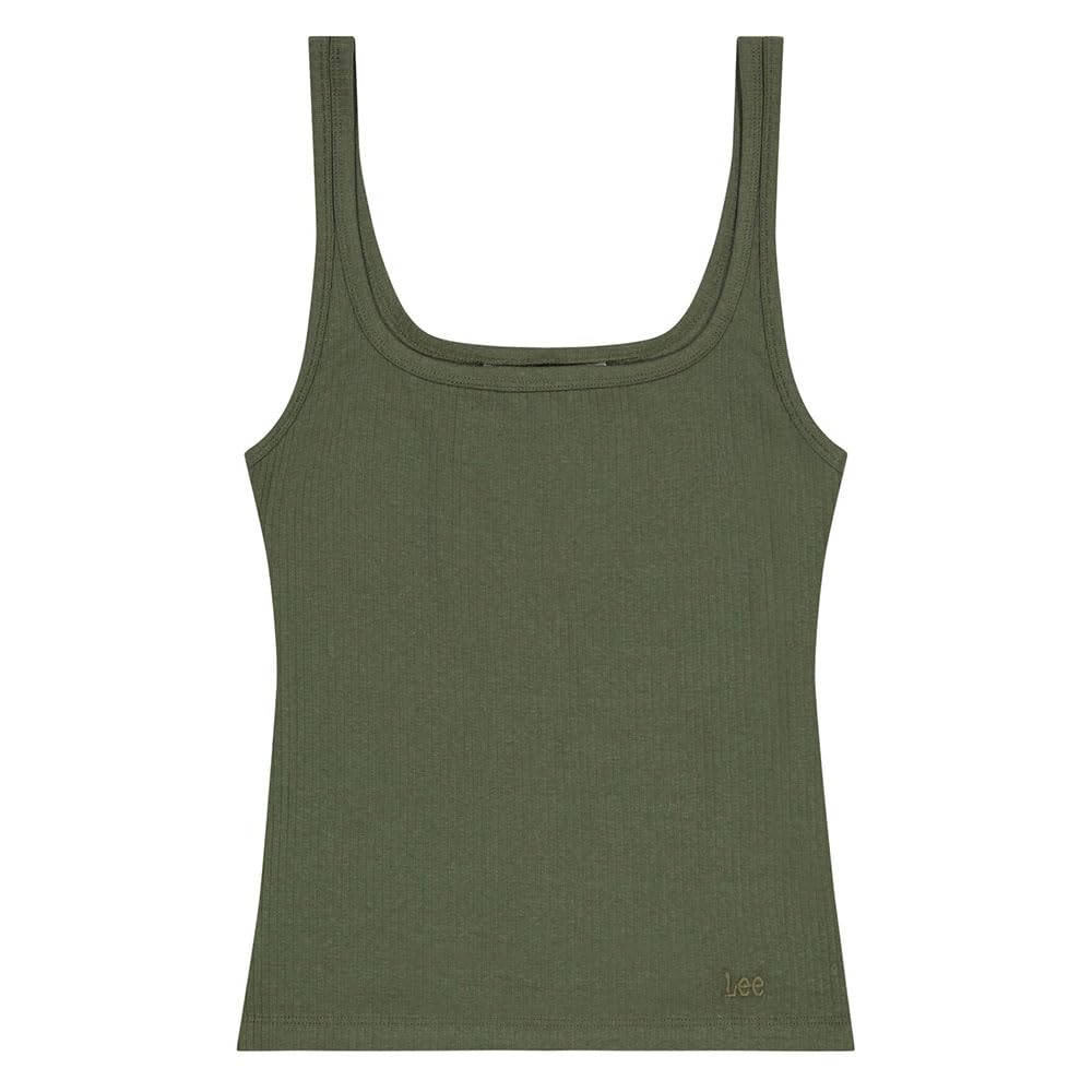 Lee Square Tank débardeur femme Olive Grove coupe slim