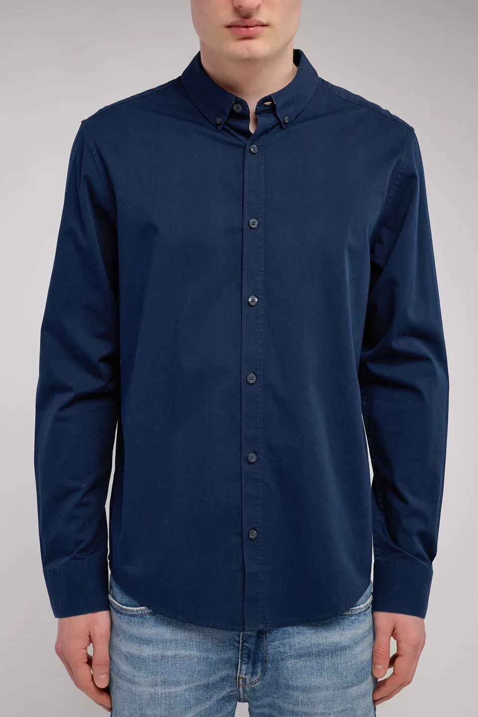 Teddy Smith C-Volt 2 ML chemise twill total navy anti-froissement