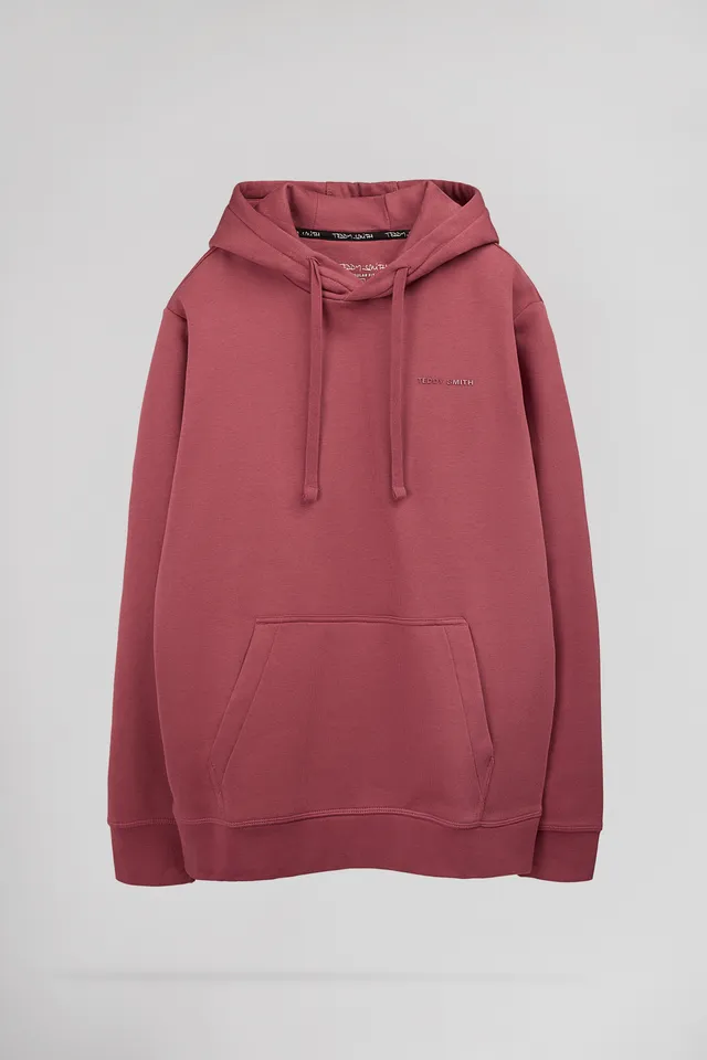 Teddy Smith S-Nark Hoody sweat capuche framboise homme