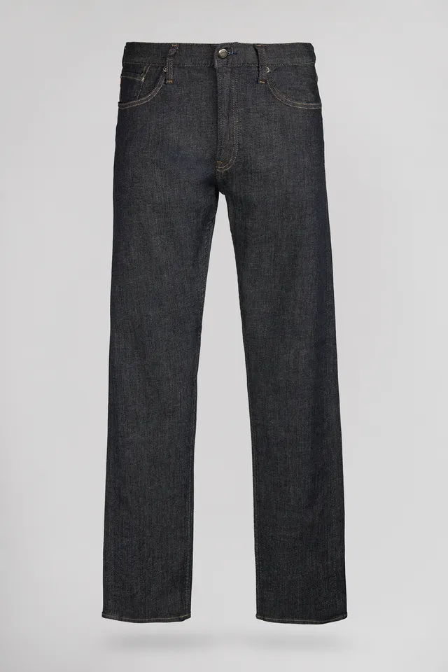 Teddy Smith Rock Selvedge L32 jean droit dark blue
