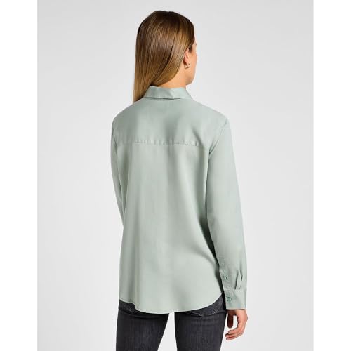 Lee Pocketless Shirt t-shirt femme vert Pond coton