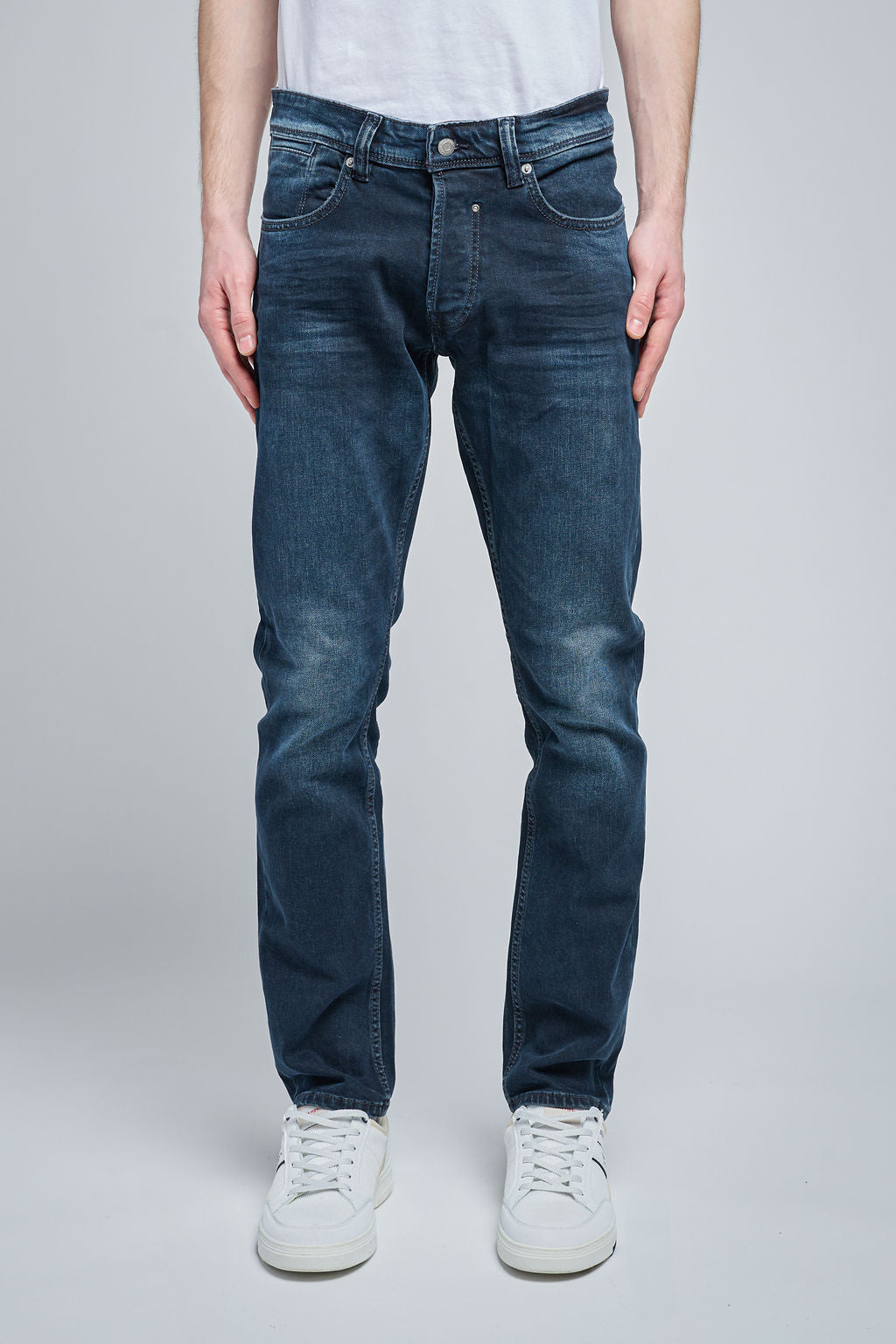 Teddy Smith Reg L32 jean droit deep blue homme coton