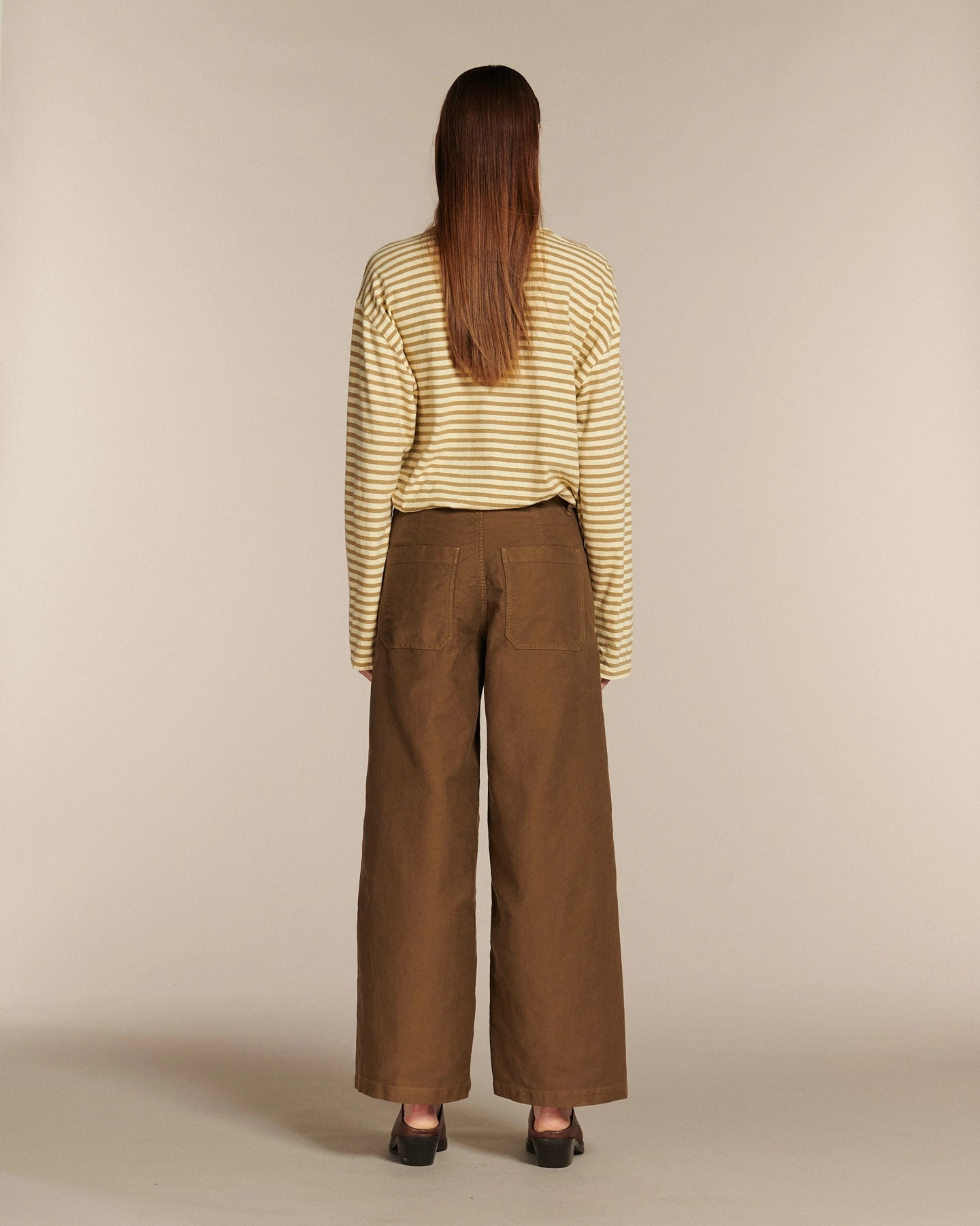 Labdip Orson pantalon barrel écorce satin coton
