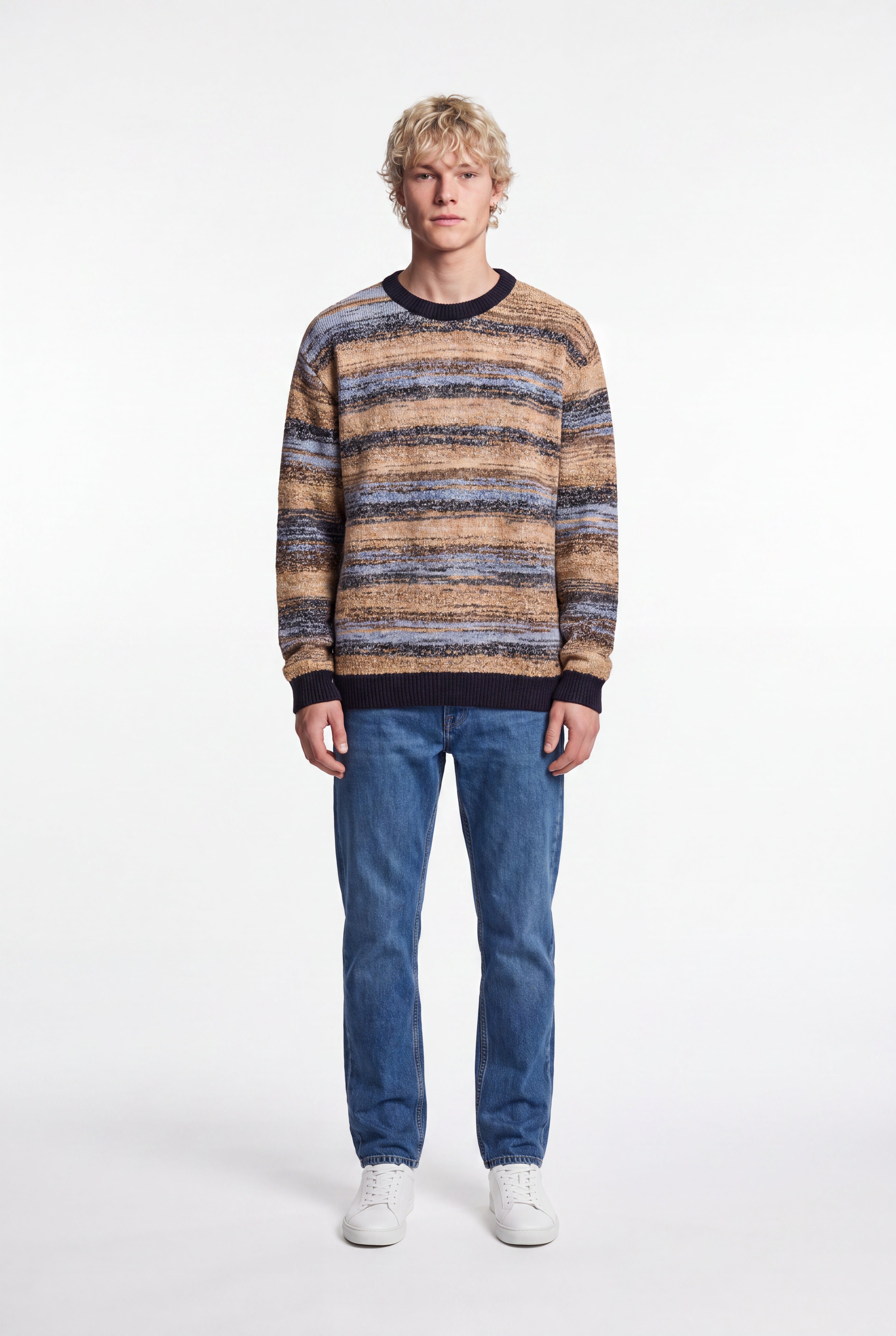 Teddy Smith P-Milo pull homme jacquard dark navy