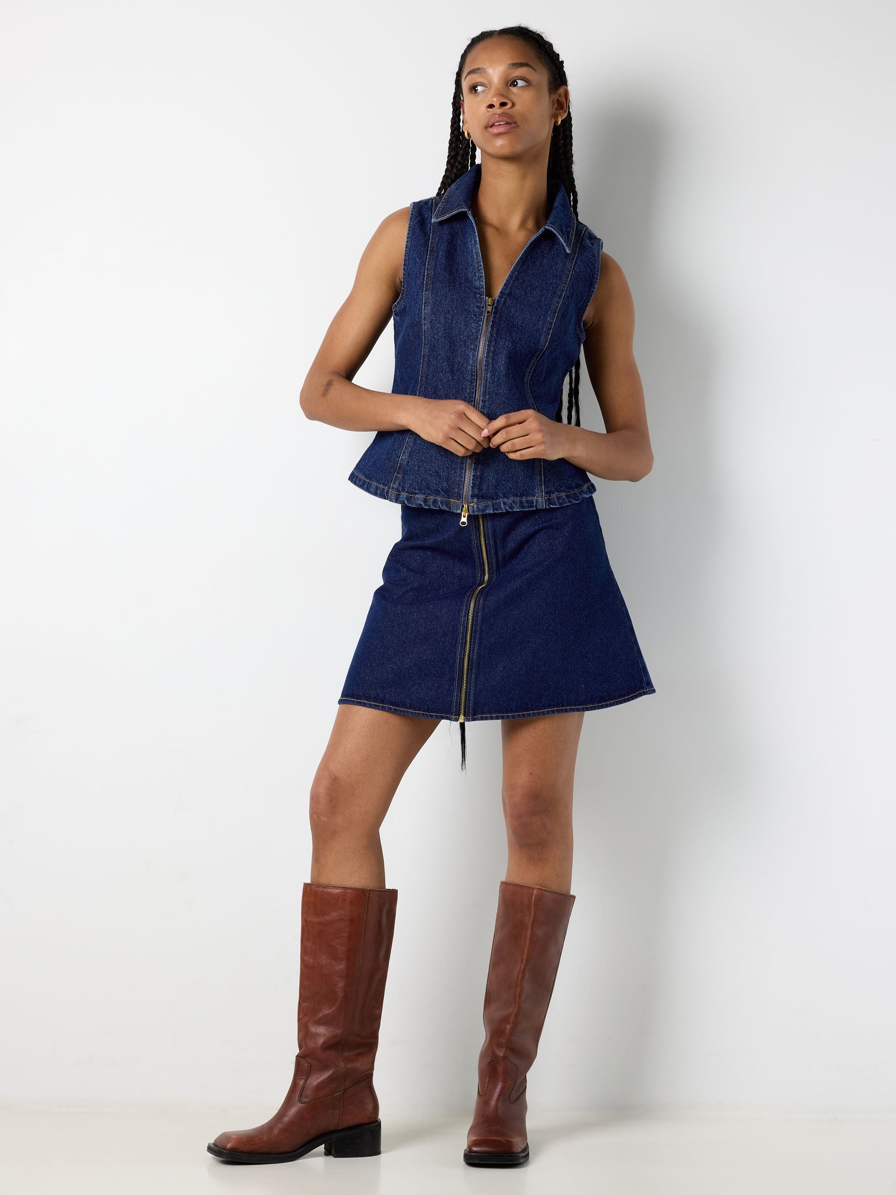 Noisy May NMSirena top en jean sans manches