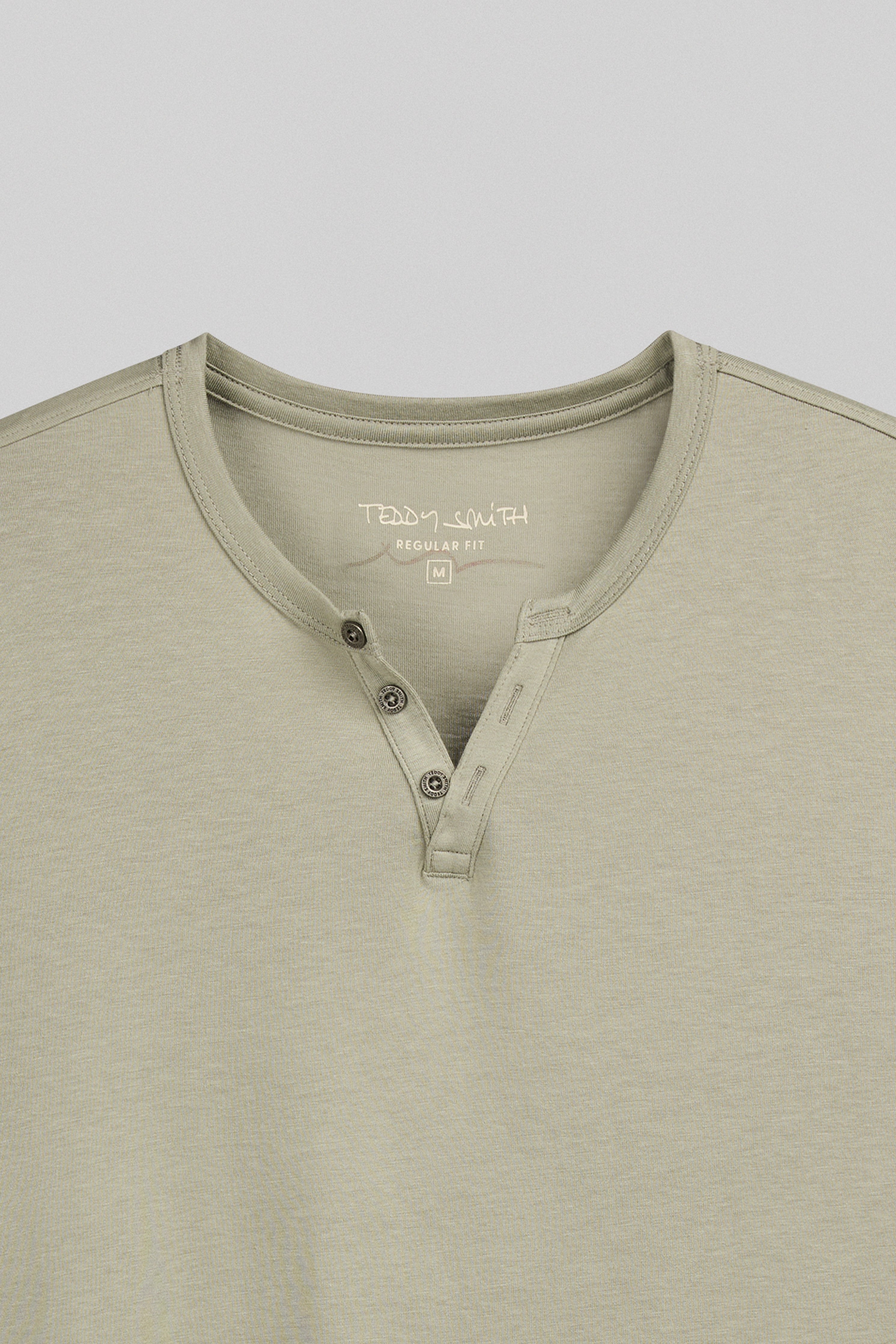 Teddy Smith T-GIANNI MC BLEACH KAKI t-shirt homme kaki