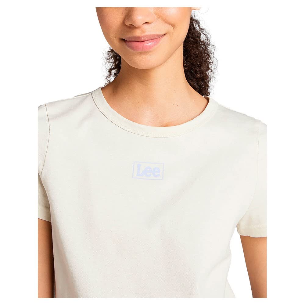Lee Shrunken Tee t-shirt femme écru ajusté