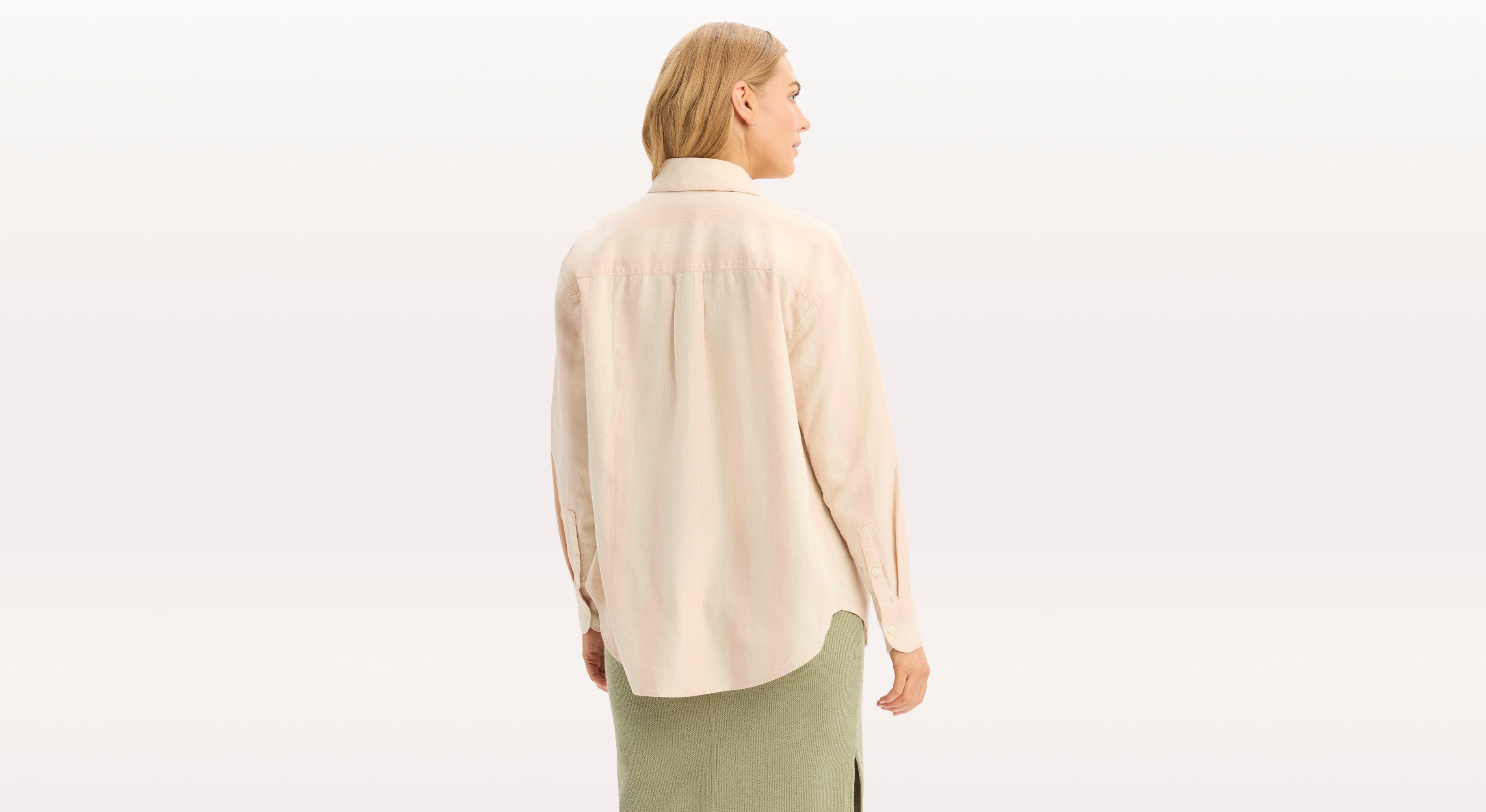 Dockers Relaxed Chemise Femme Rose Coupe Relaxed