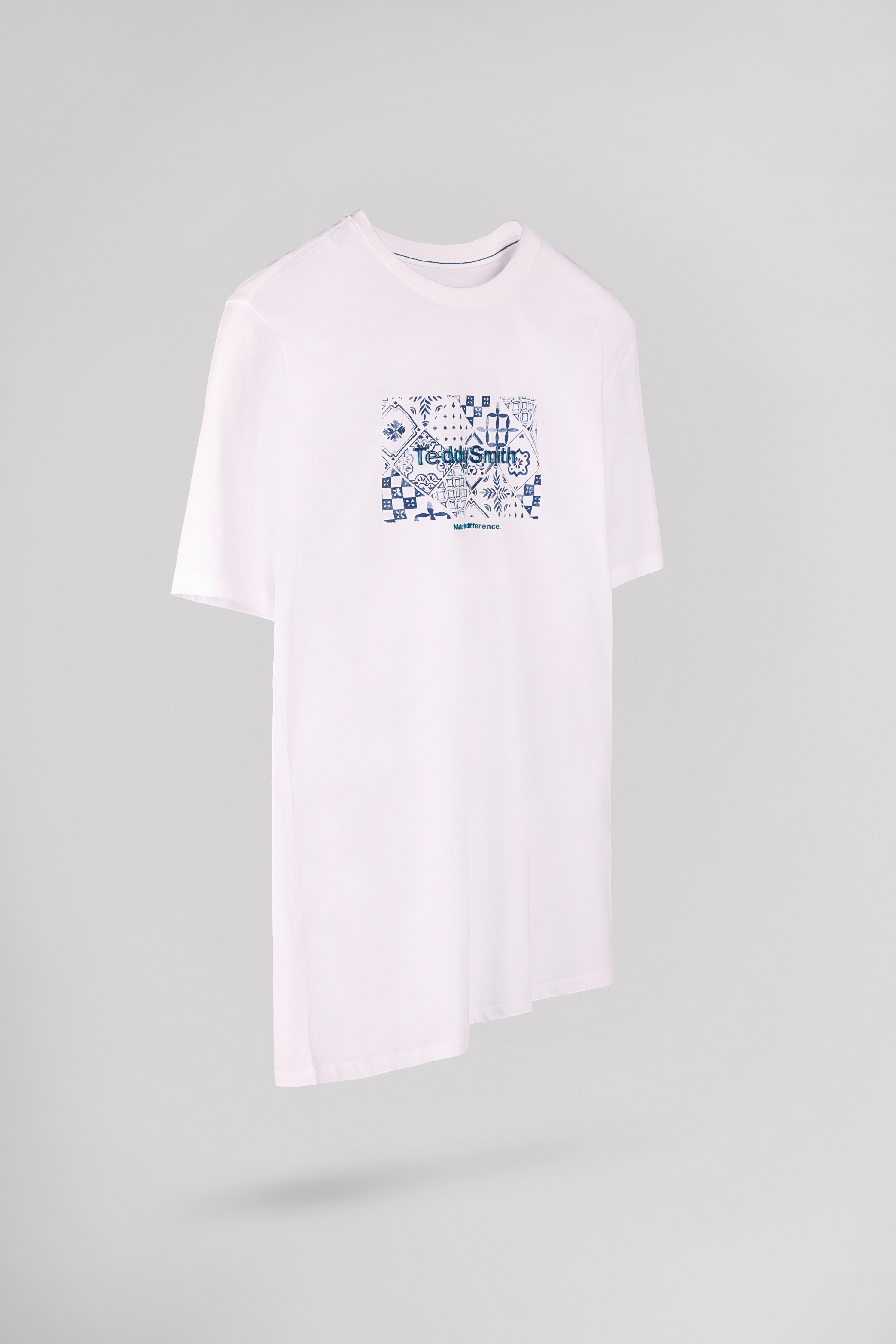 Teddy Smith T-Ares MC t-shirt homme blanc imprimé
