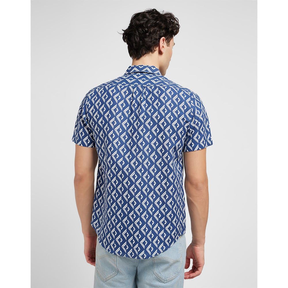 Lee Leesure chemise homme manches courtes rayé coton