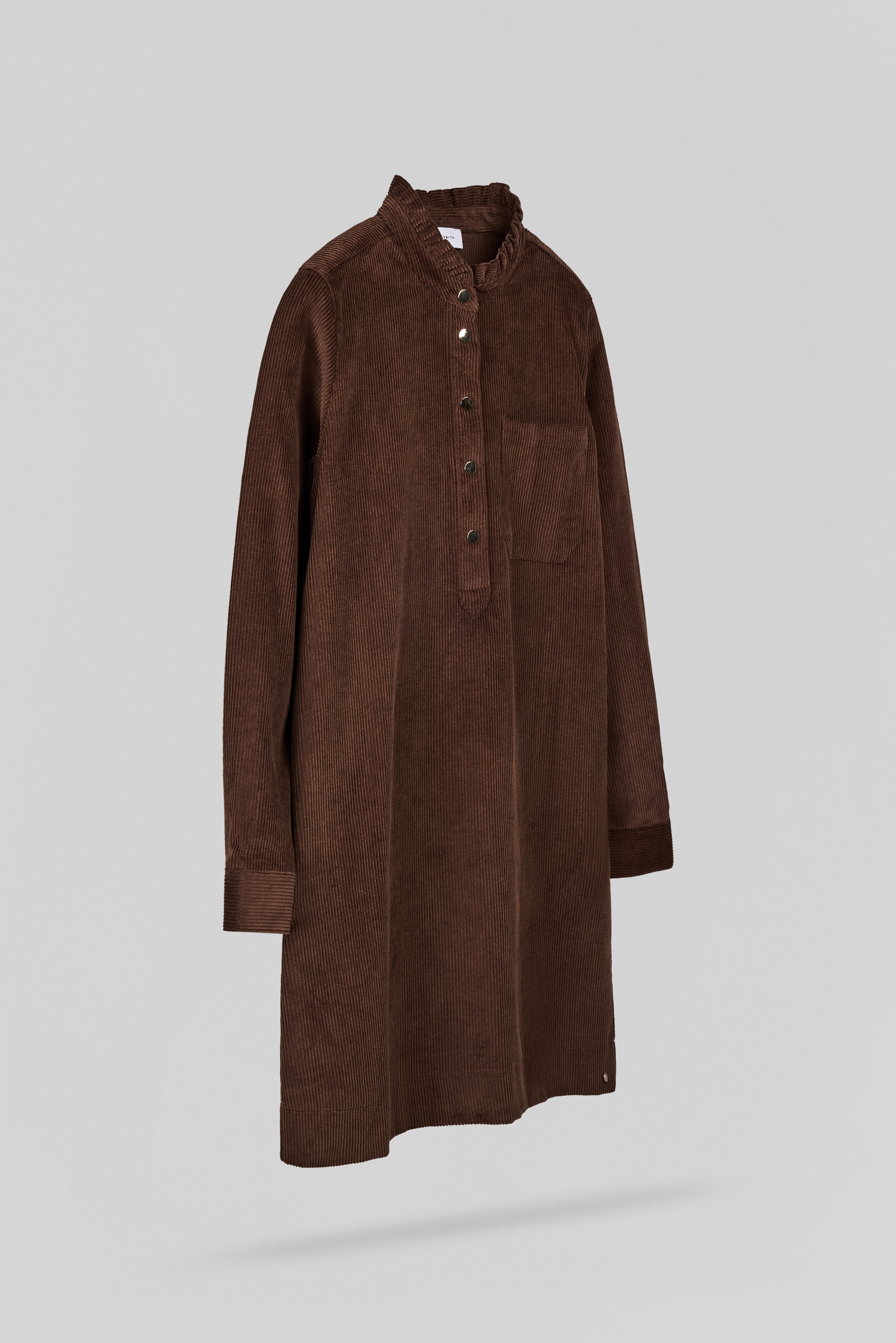 Teddy Smith R-Vicka ML robe velours chocolat femme