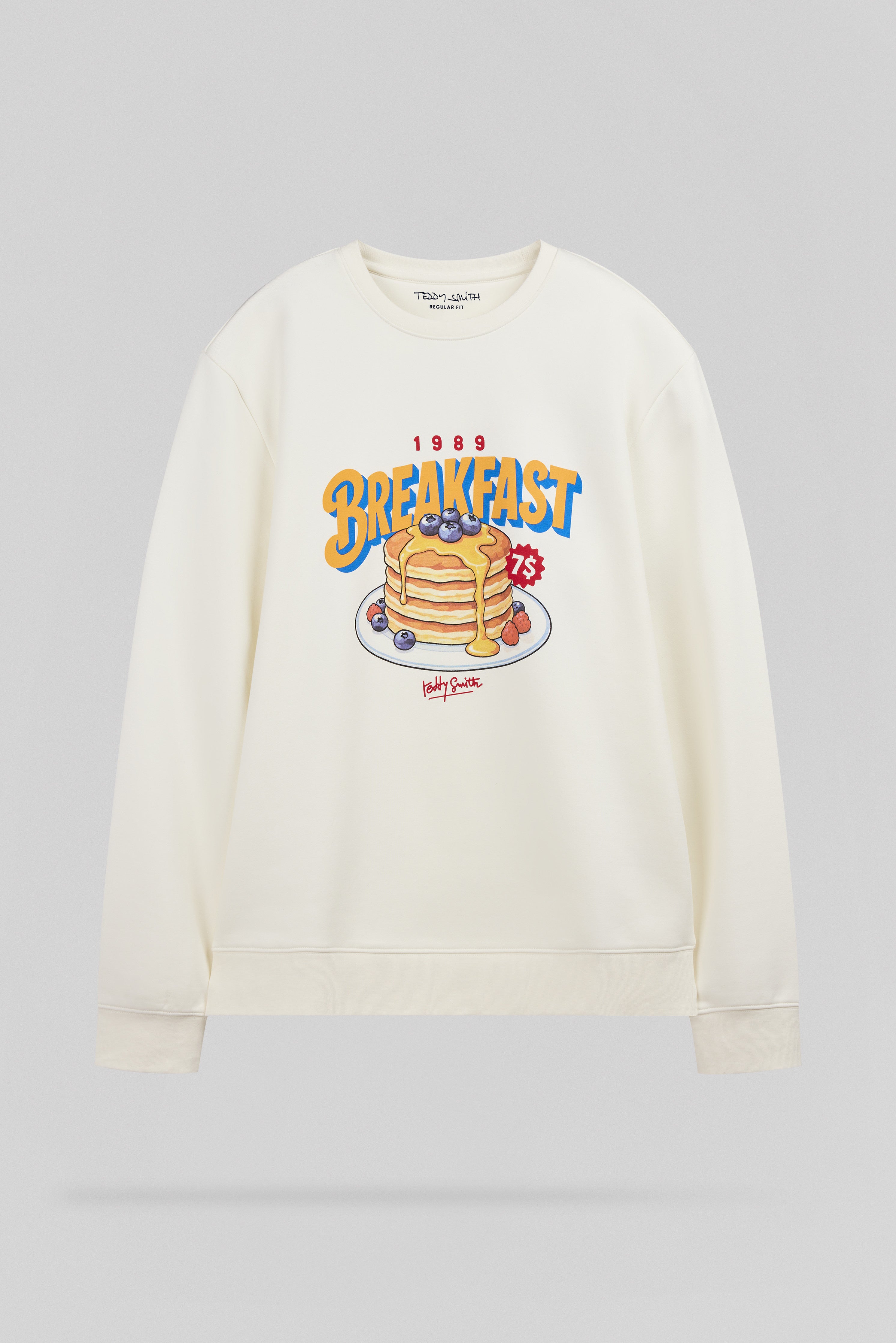 Teddy Smith S-Breakfast RC sweat imprimé Middle White